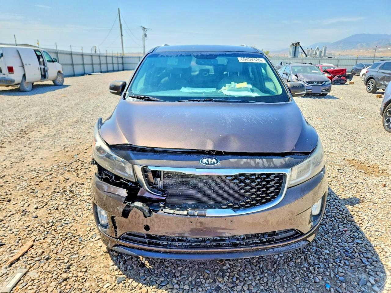 2015 Kia Sedona Sx Gray vin: KNDMC5C10F6037307