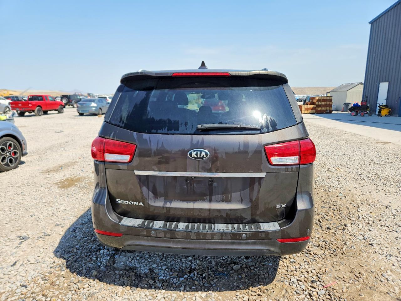 2015 Kia Sedona Sx Gray vin: KNDMC5C10F6037307