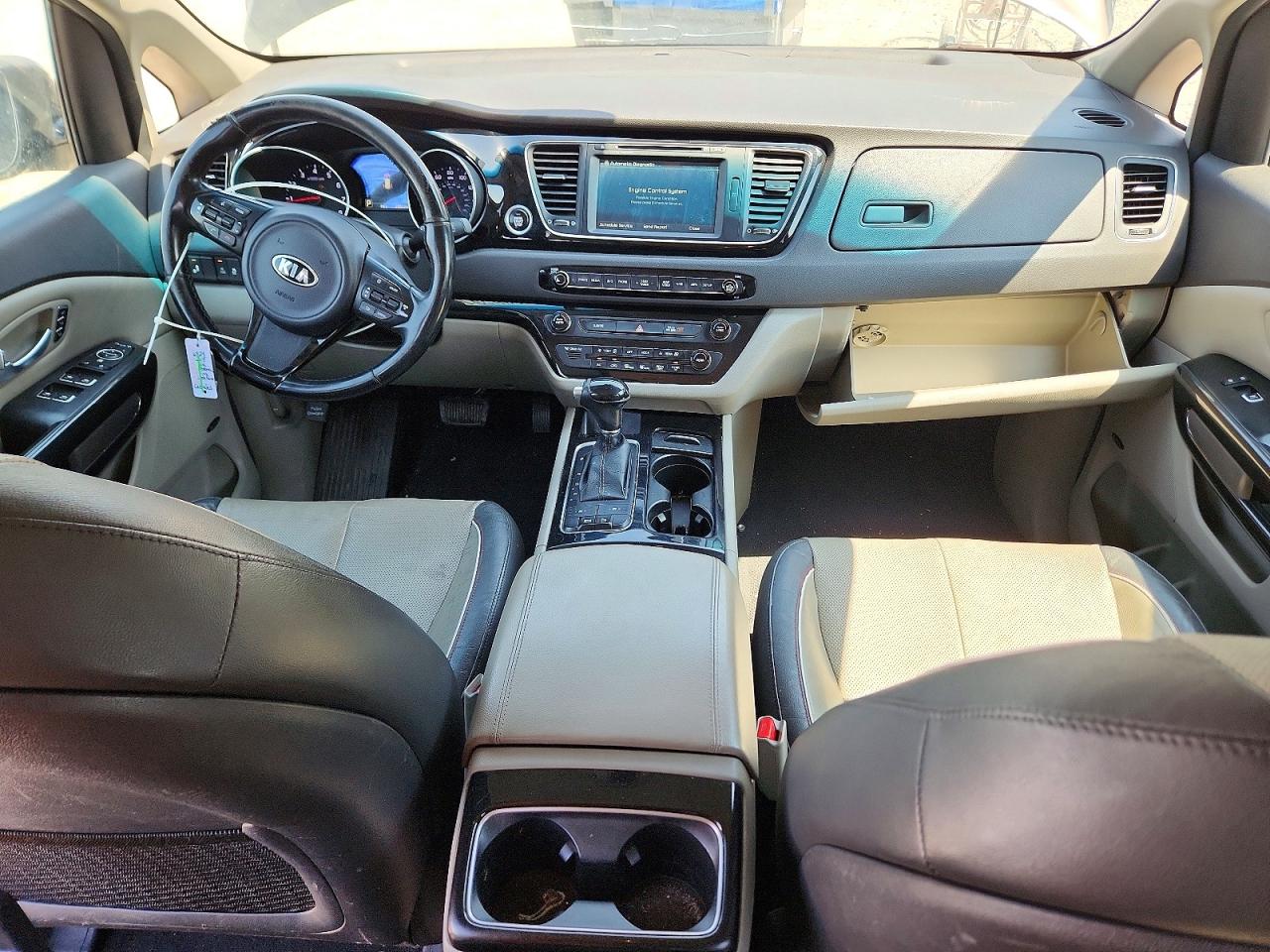 2015 Kia Sedona Sx Gray vin: KNDMC5C10F6037307