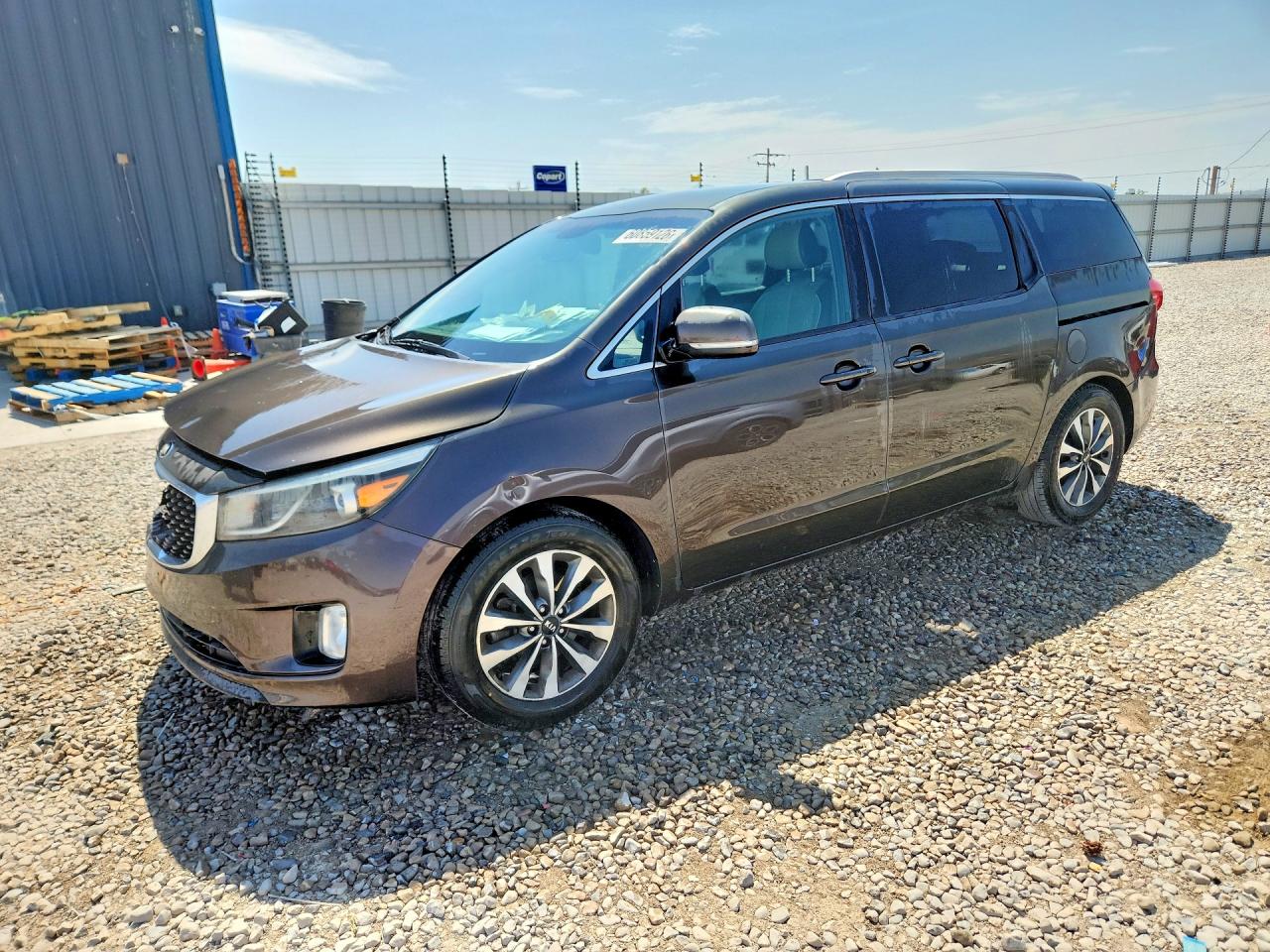 2015 Kia Sedona Sx Gray vin: KNDMC5C10F6037307