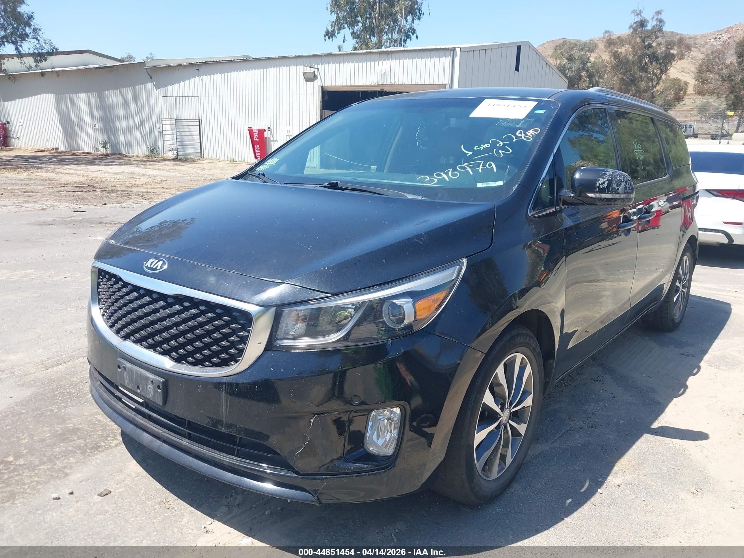 2018 Kia Sedona Sx Black vin: KNDMC5C10J6398979