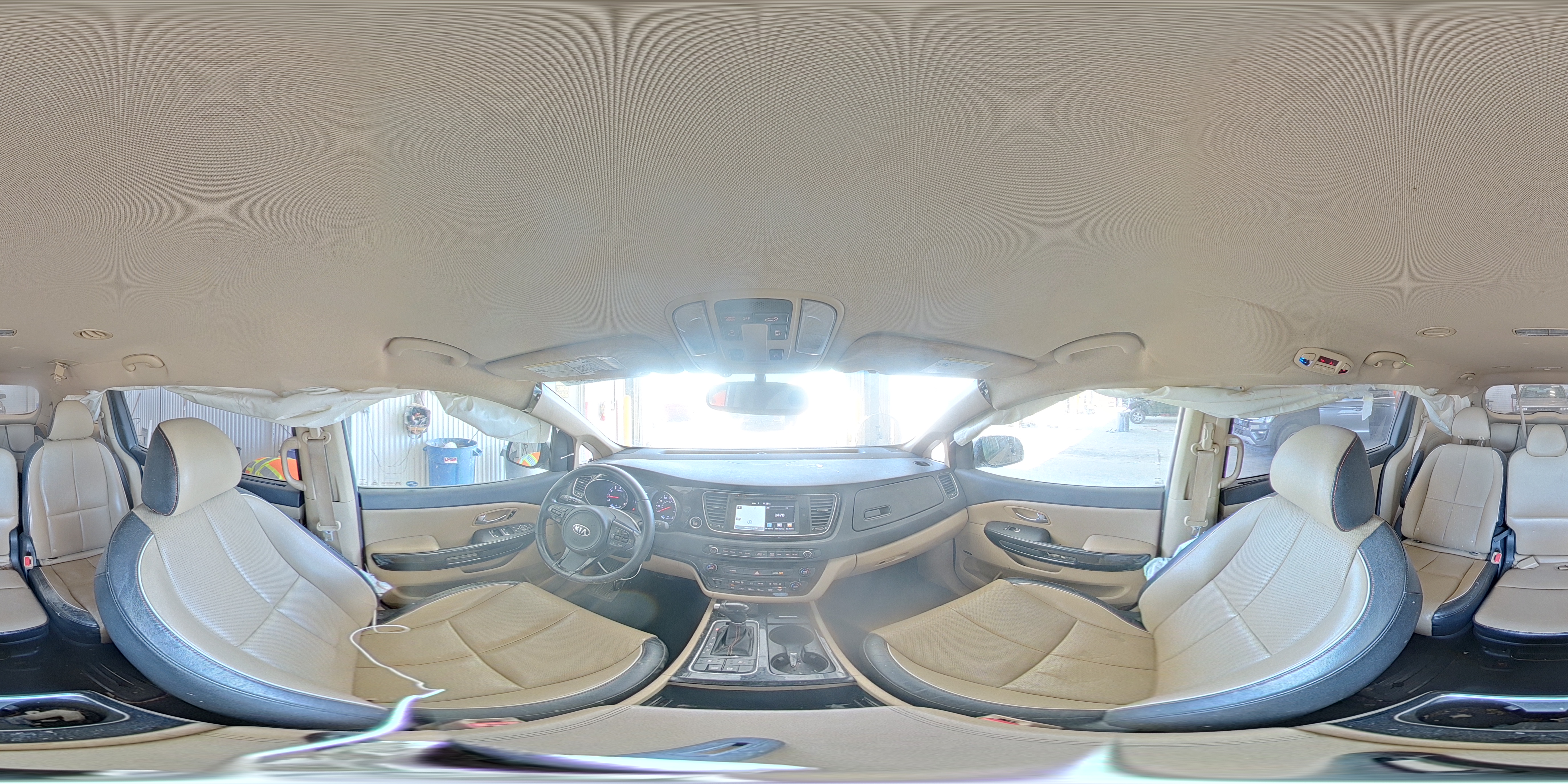 2015 Kia Sedona Sx Tan vin: KNDMC5C11F6020547