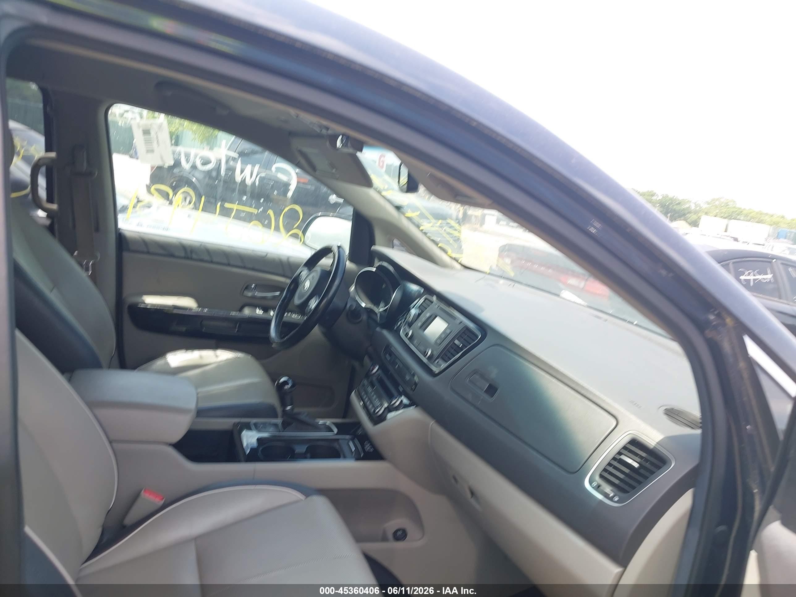 2015 Kia Sedona Ex Blue vin: KNDMC5C11F6023674