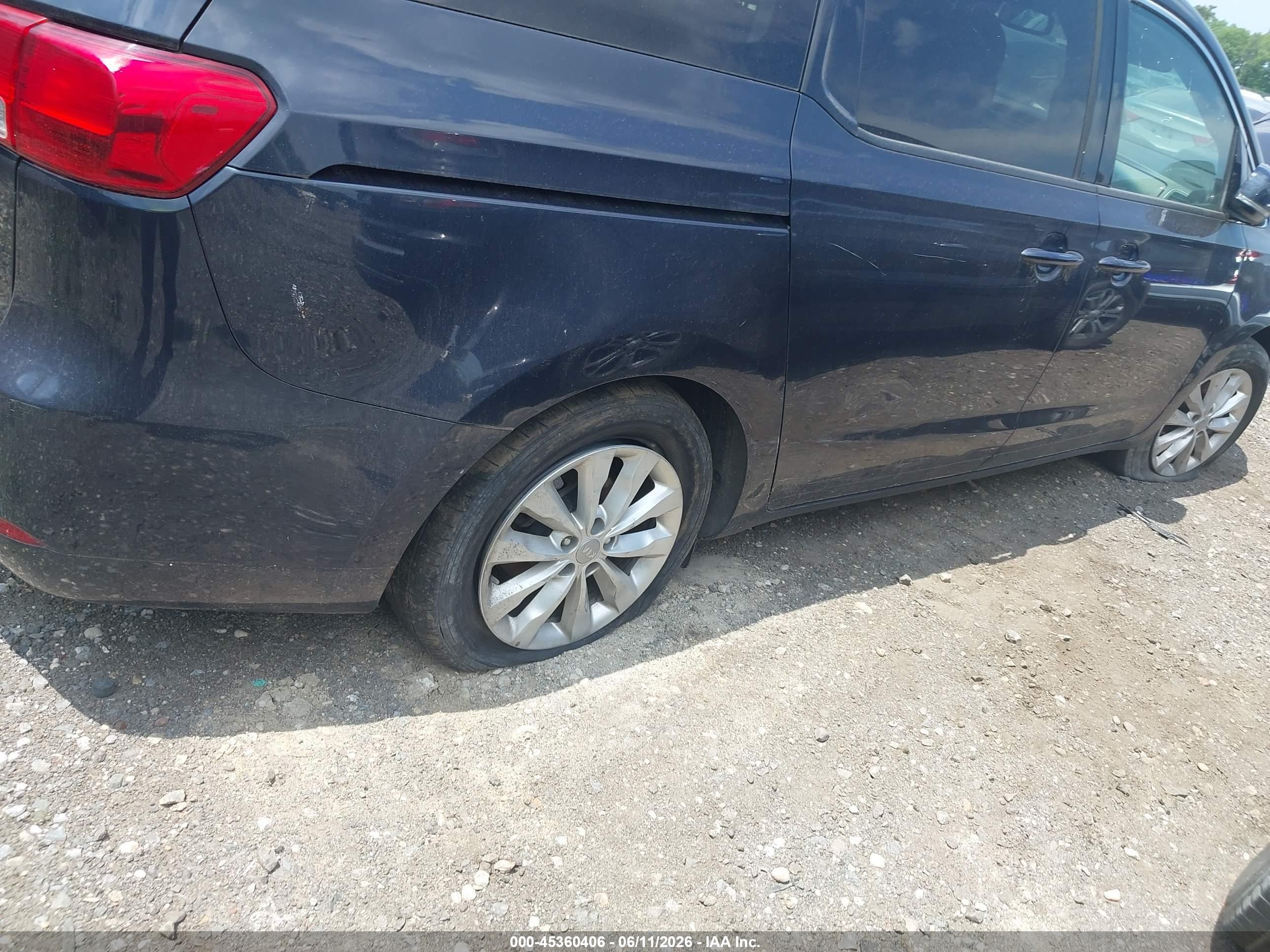 2015 Kia Sedona Ex Blue vin: KNDMC5C11F6023674
