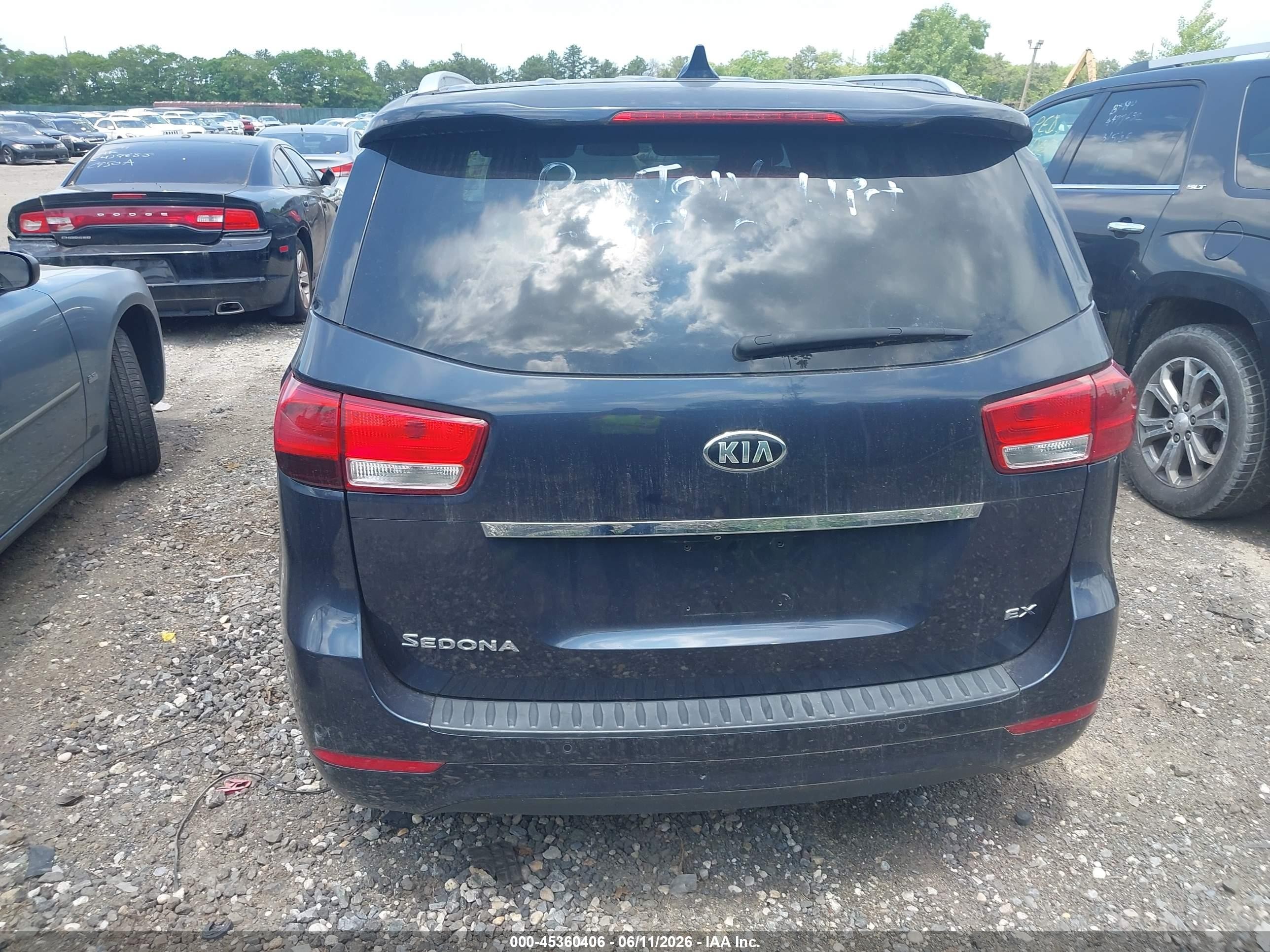 2015 Kia Sedona Ex Blue vin: KNDMC5C11F6023674