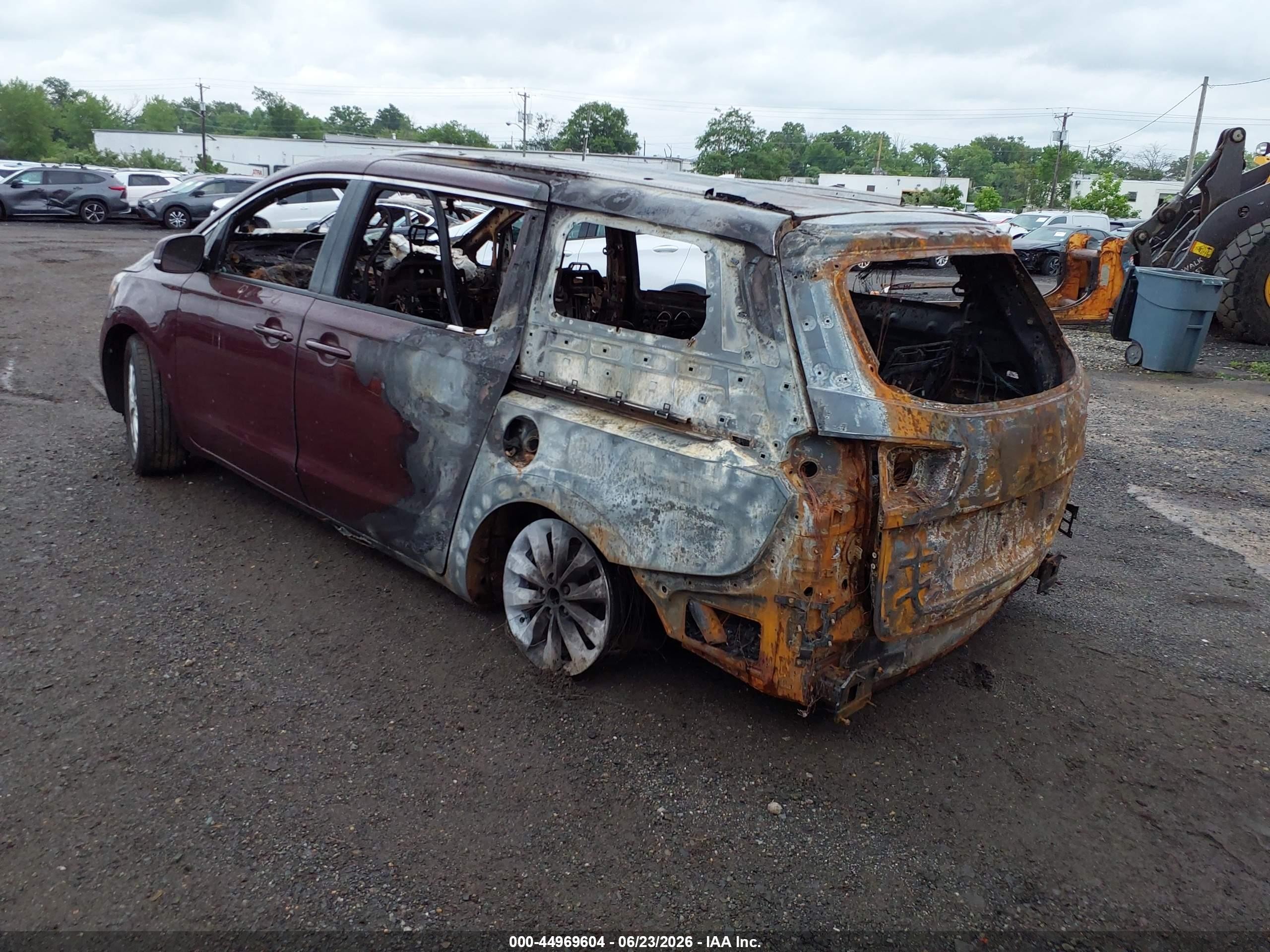 2015 Kia Sedona Ex Burgundy vin: KNDMC5C11F6036439