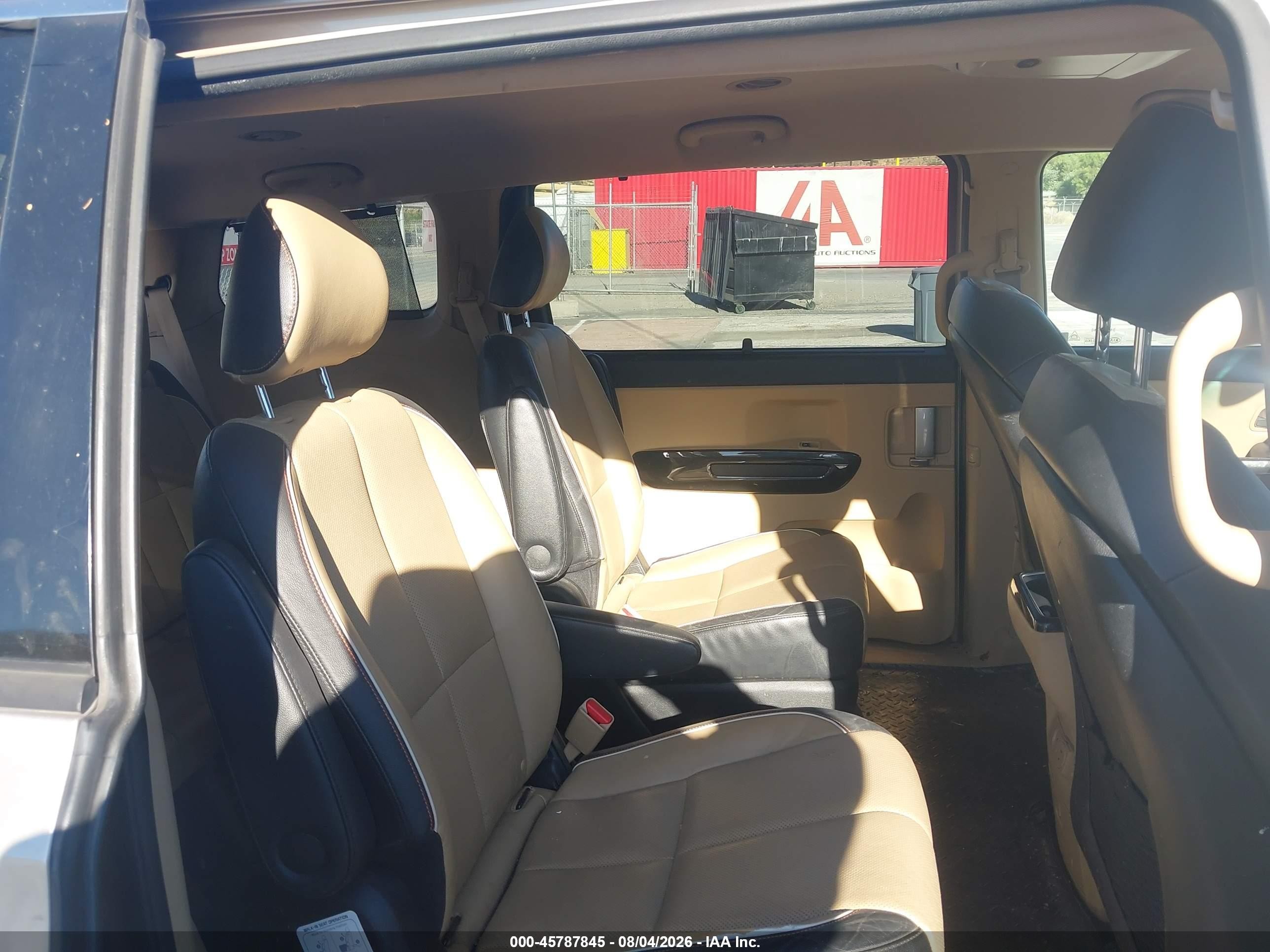 2015 Kia Sedona Sx Beige vin: KNDMC5C11F6051653