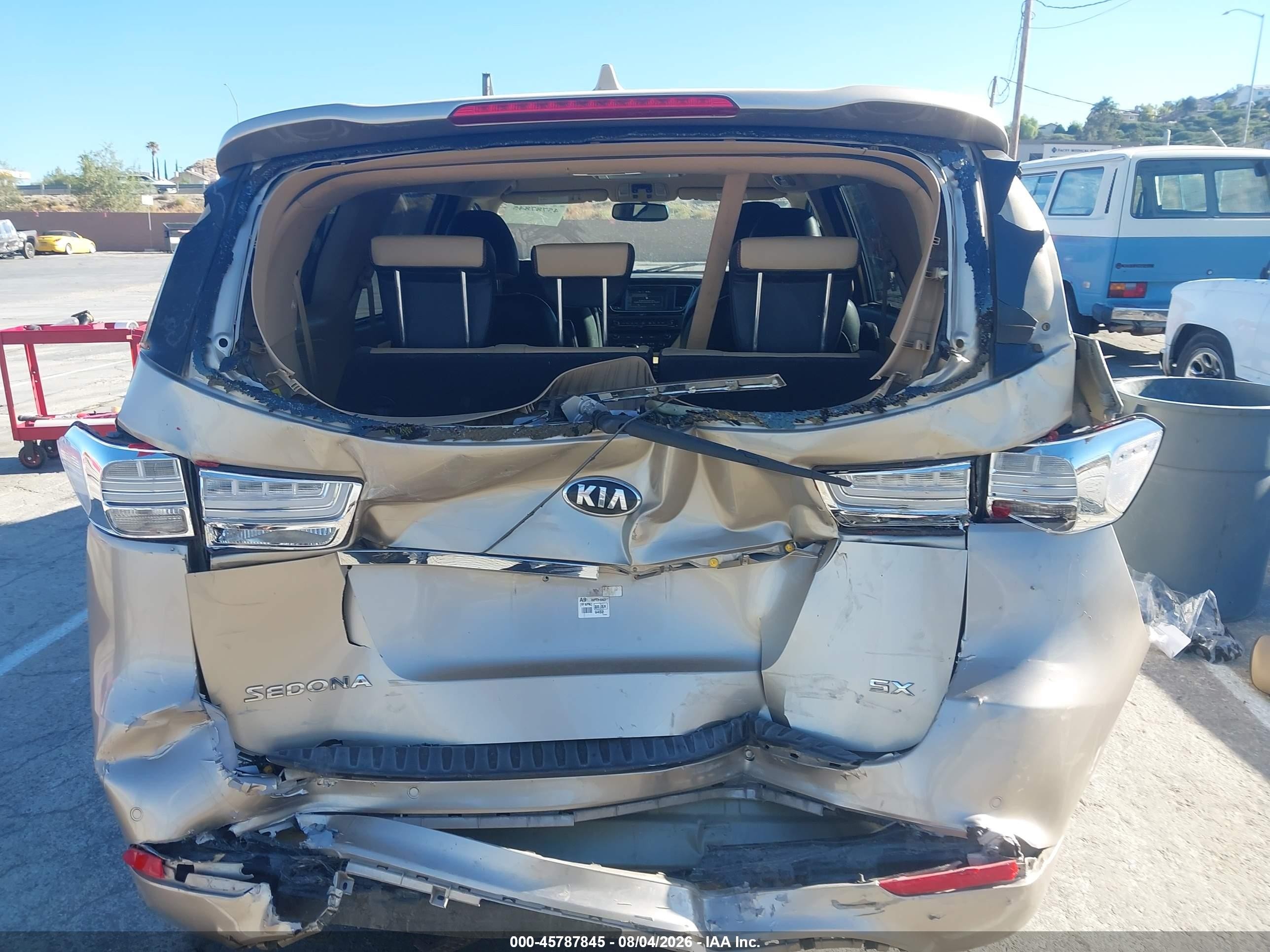 2015 Kia Sedona Sx Beige vin: KNDMC5C11F6051653