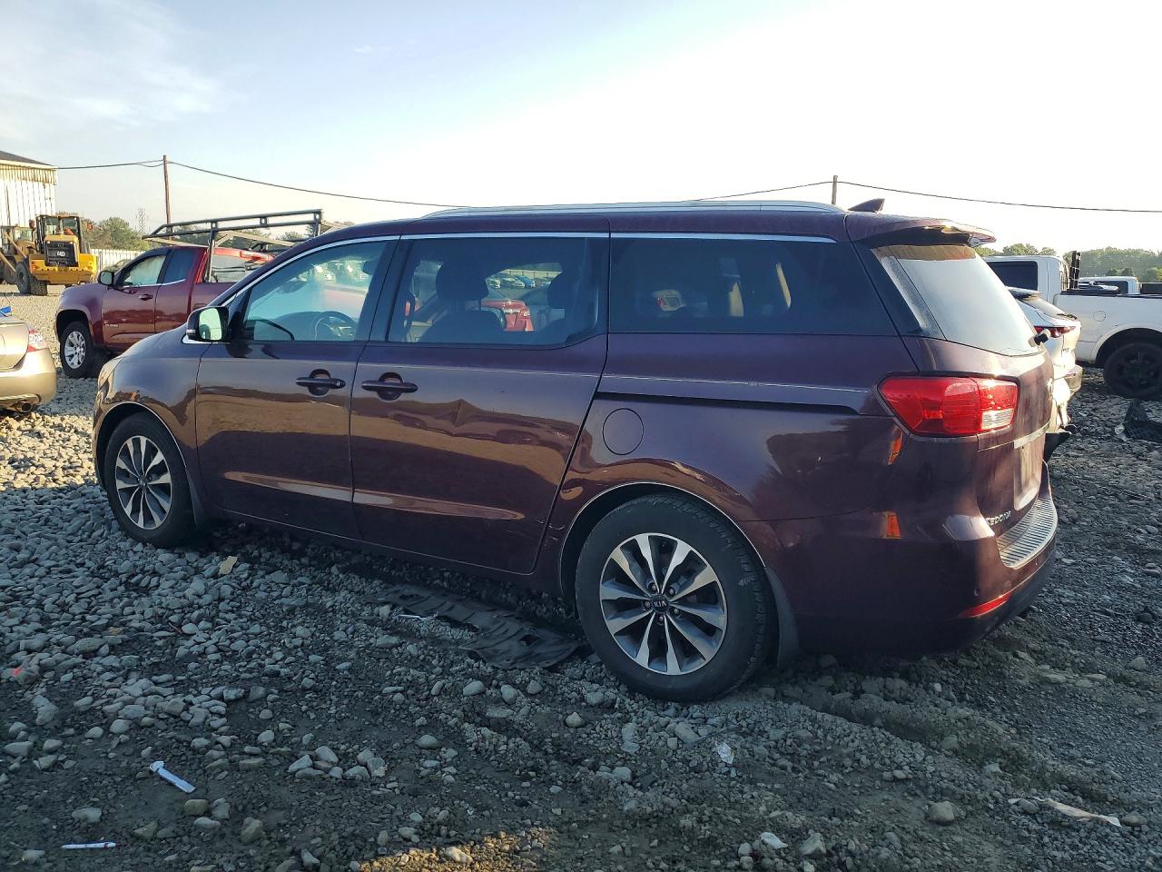 2015 Kia Sedona Sx Burgundy vin: KNDMC5C12F6019472