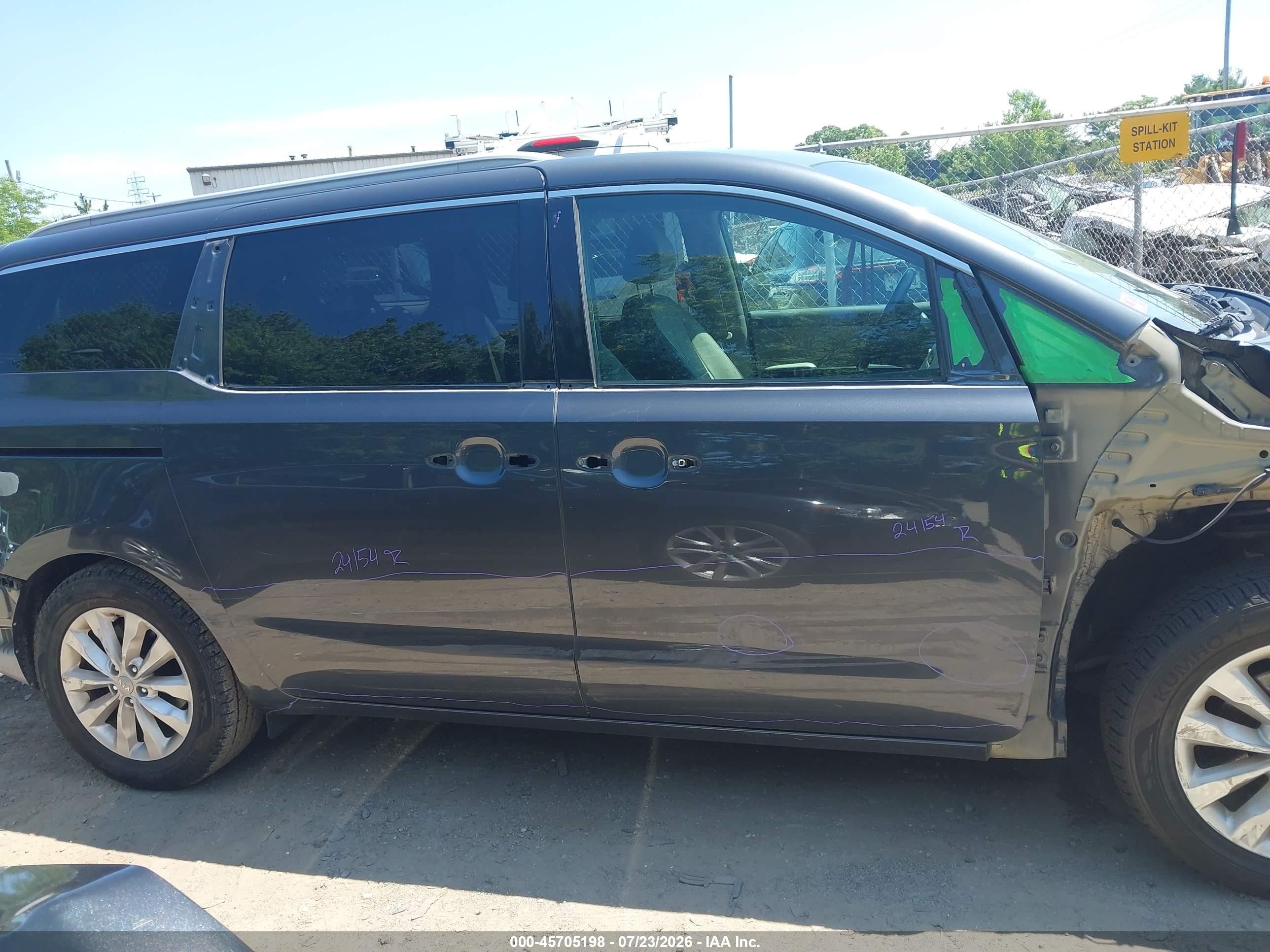 2015 Kia Sedona Ex Черный vin: KNDMC5C12F6020895