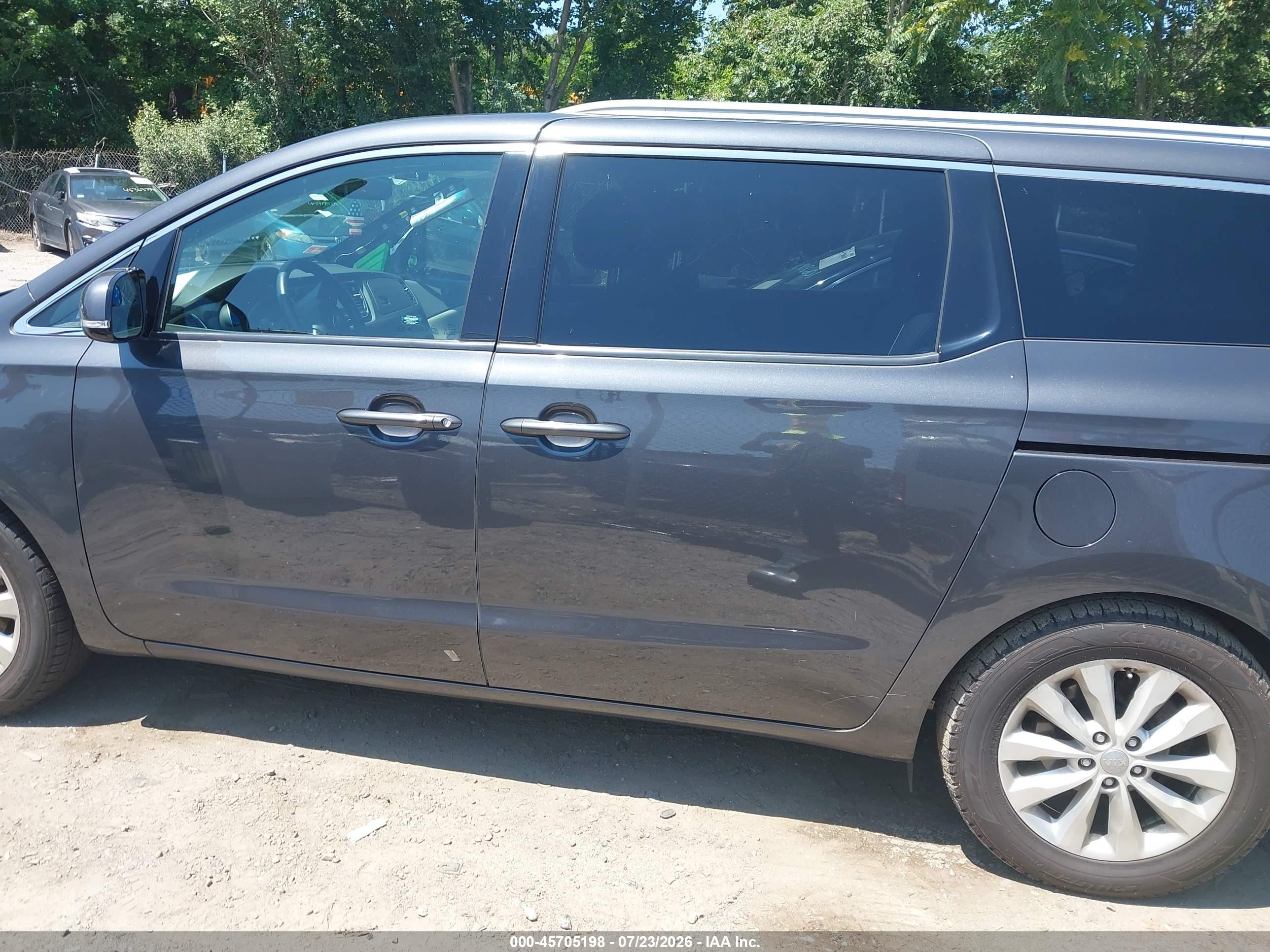 2015 Kia Sedona Ex Черный vin: KNDMC5C12F6020895