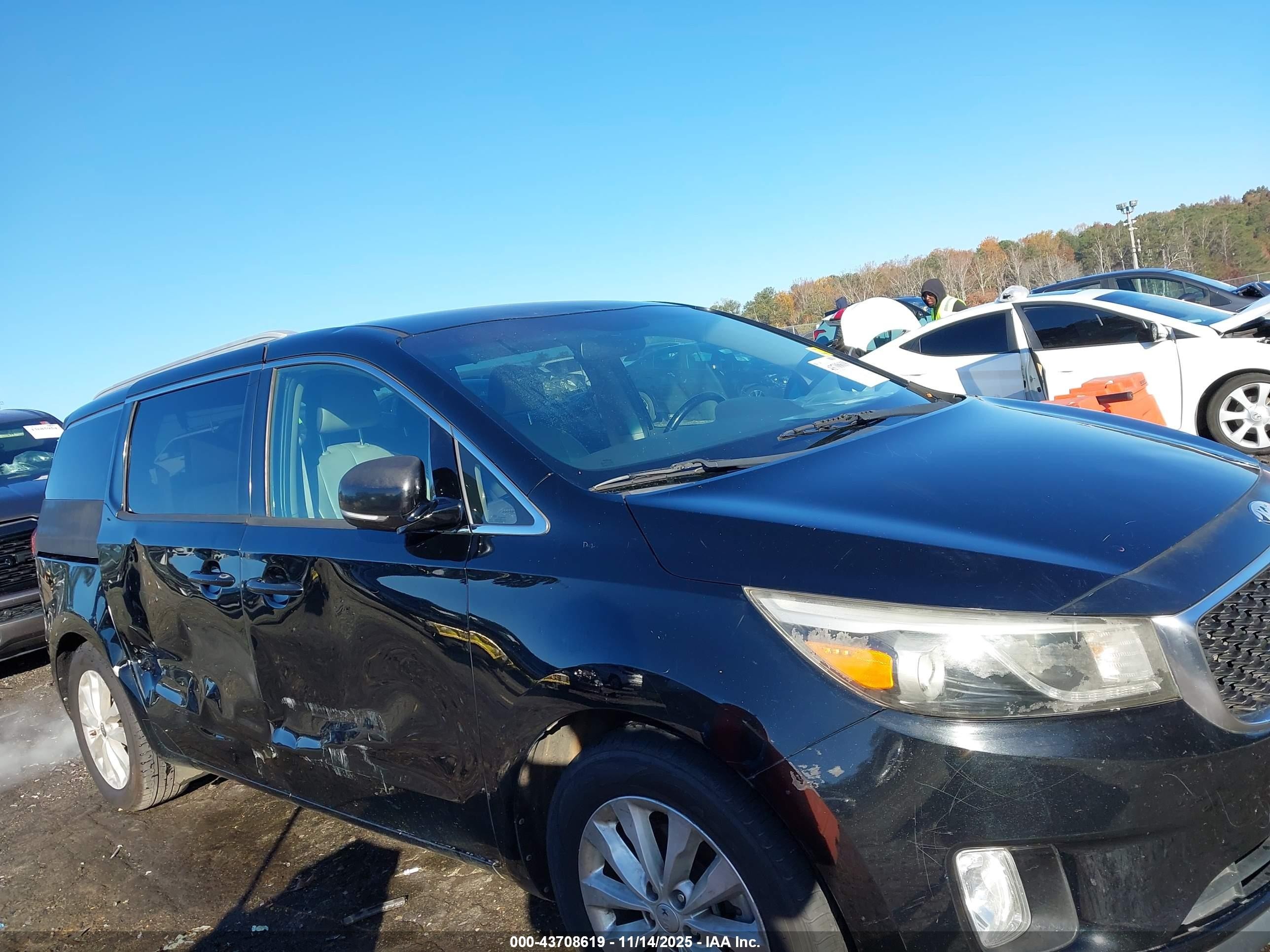 2015 Kia Sedona Ex Black vin: KNDMC5C12F6022243