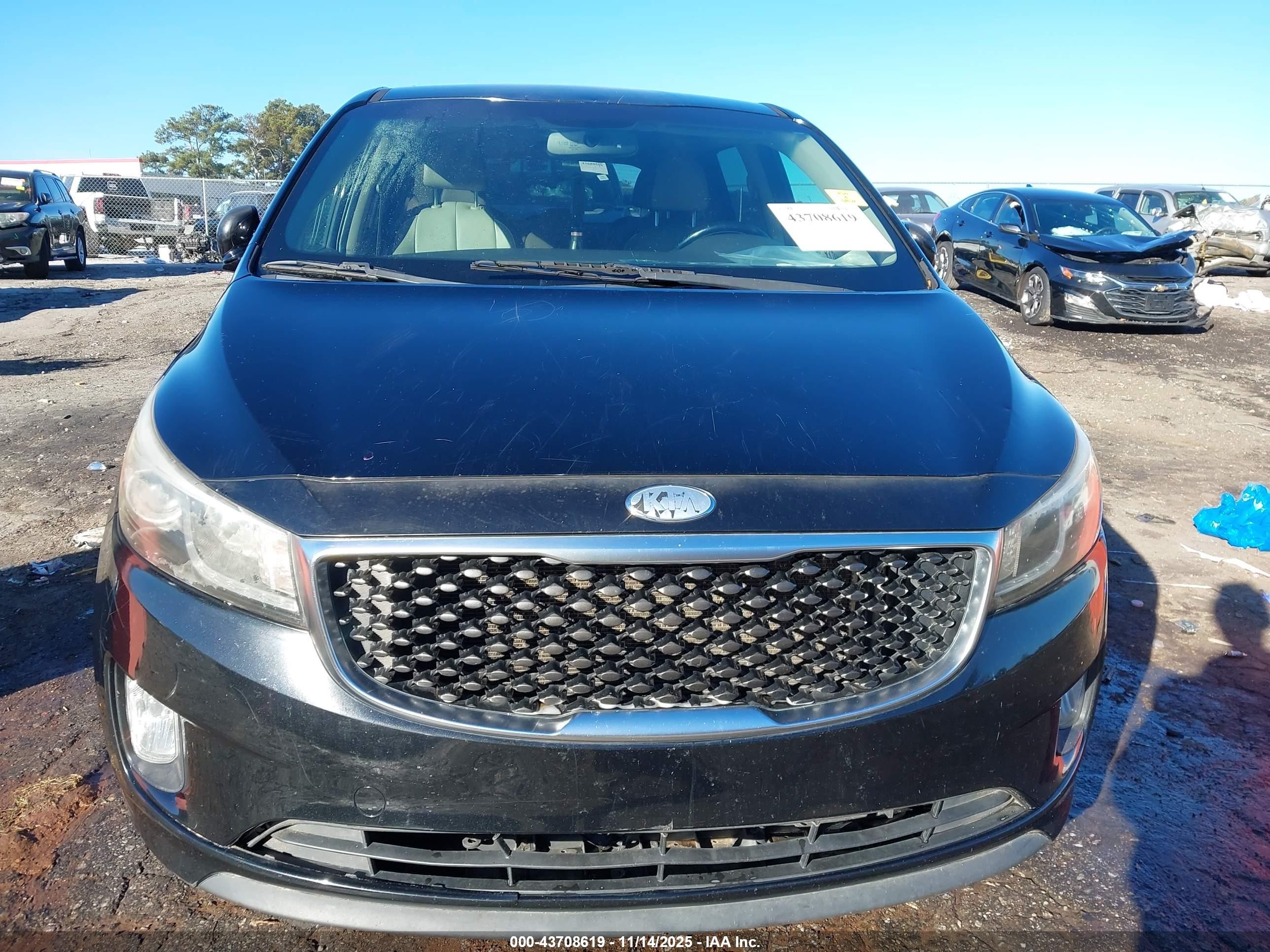 2015 Kia Sedona Ex Black vin: KNDMC5C12F6022243