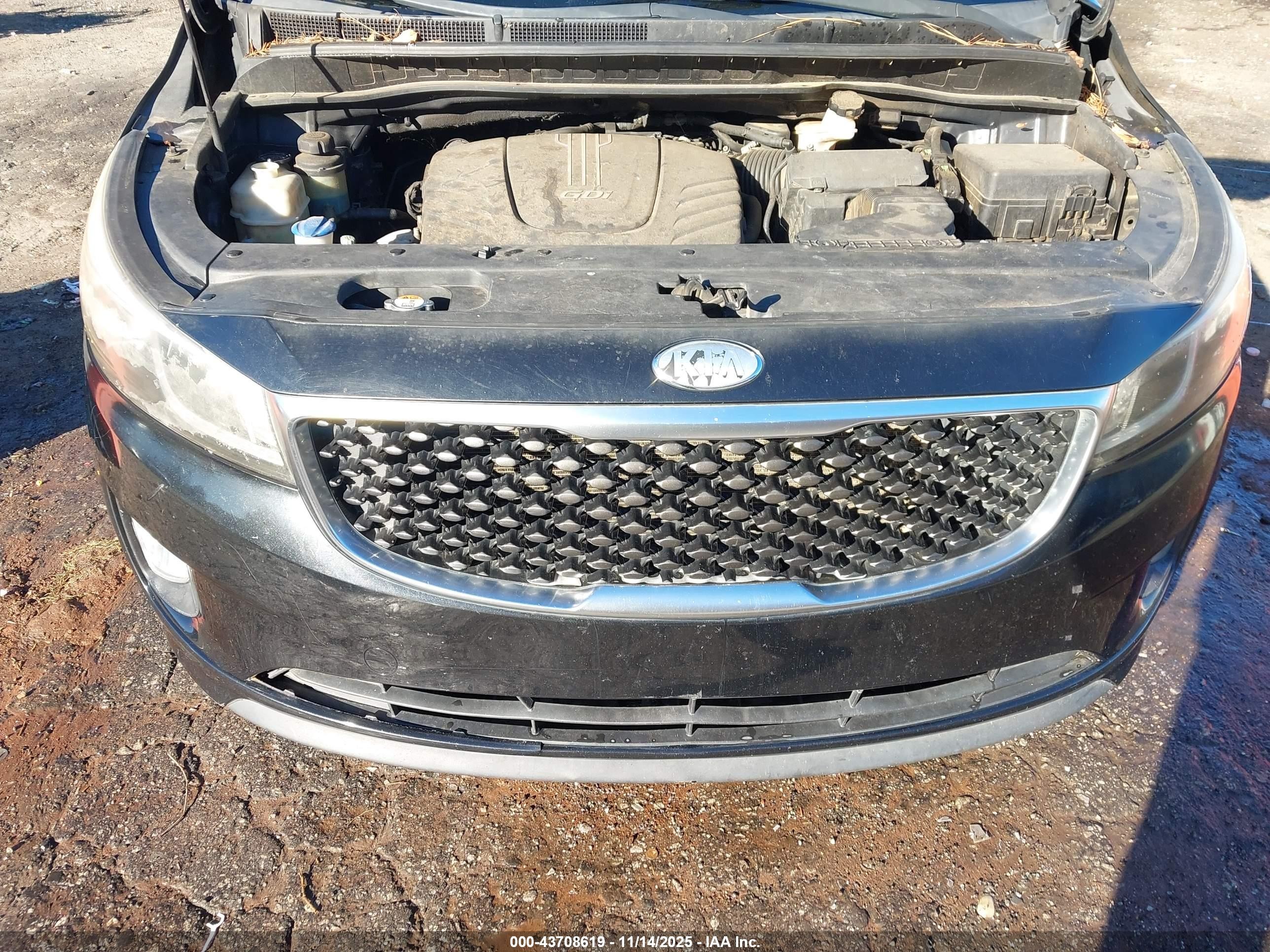 2015 Kia Sedona Ex Black vin: KNDMC5C12F6022243