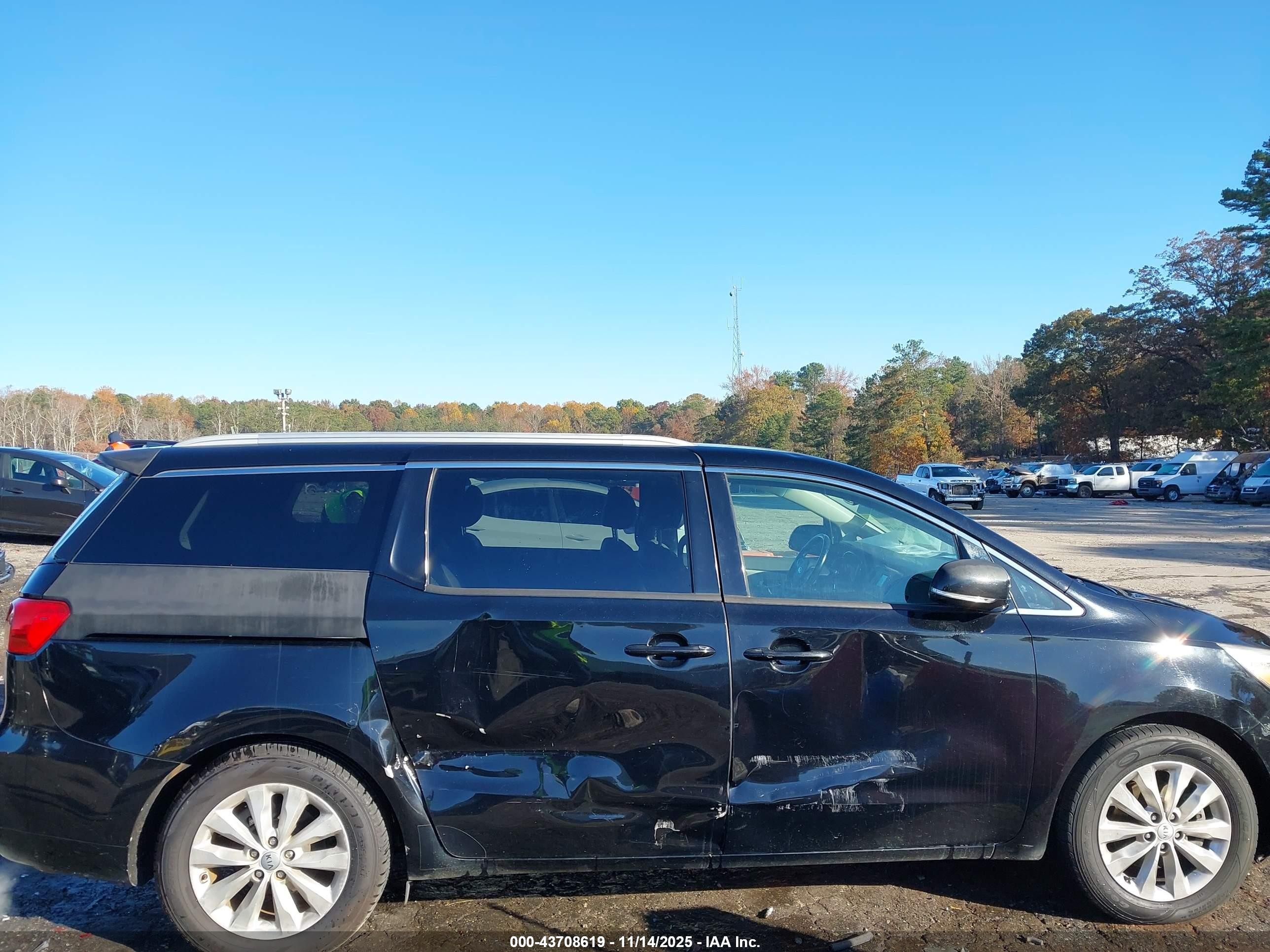 2015 Kia Sedona Ex Black vin: KNDMC5C12F6022243