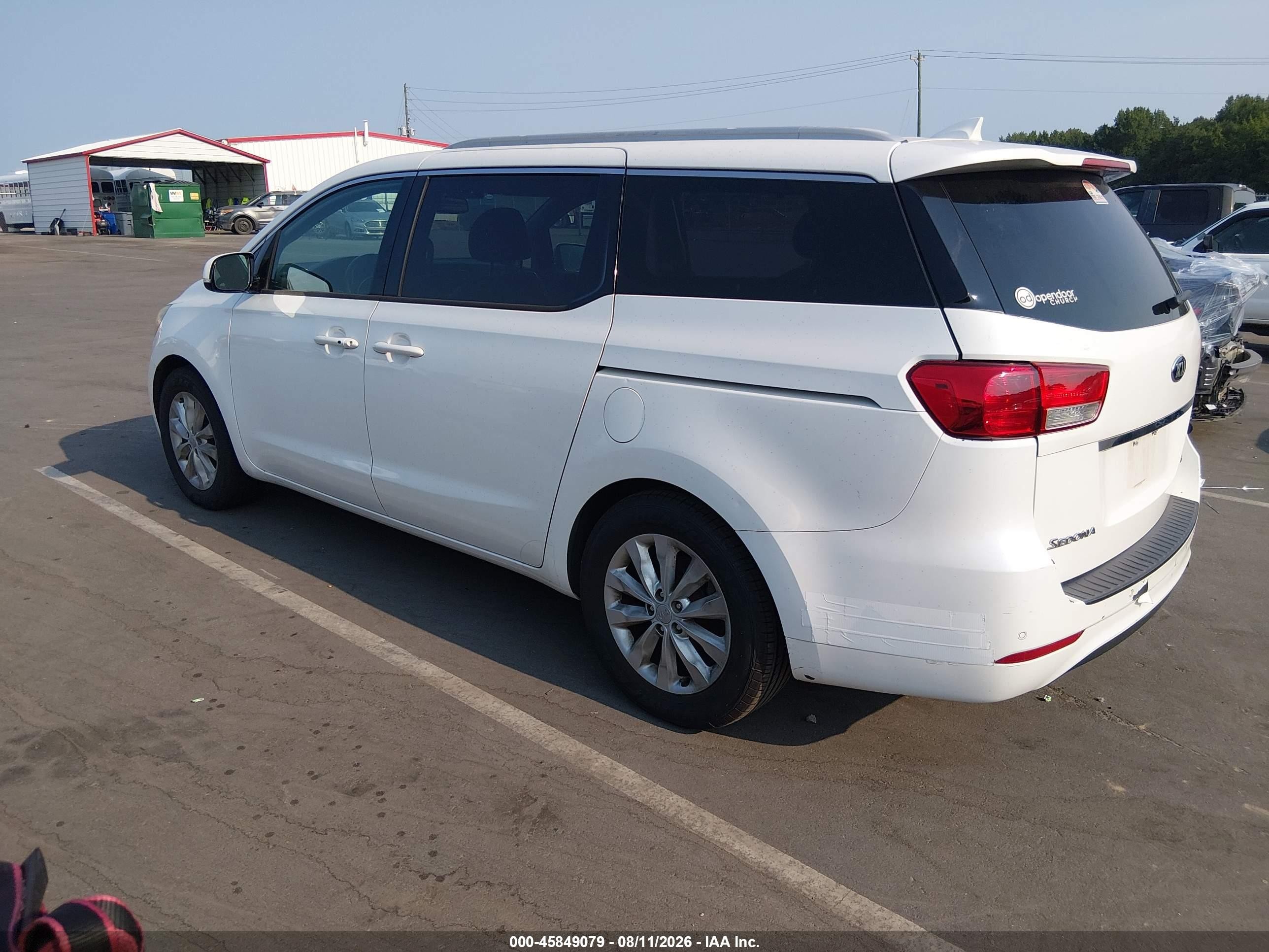 2015 Kia Sedona Ex White vin: KNDMC5C12F6025935