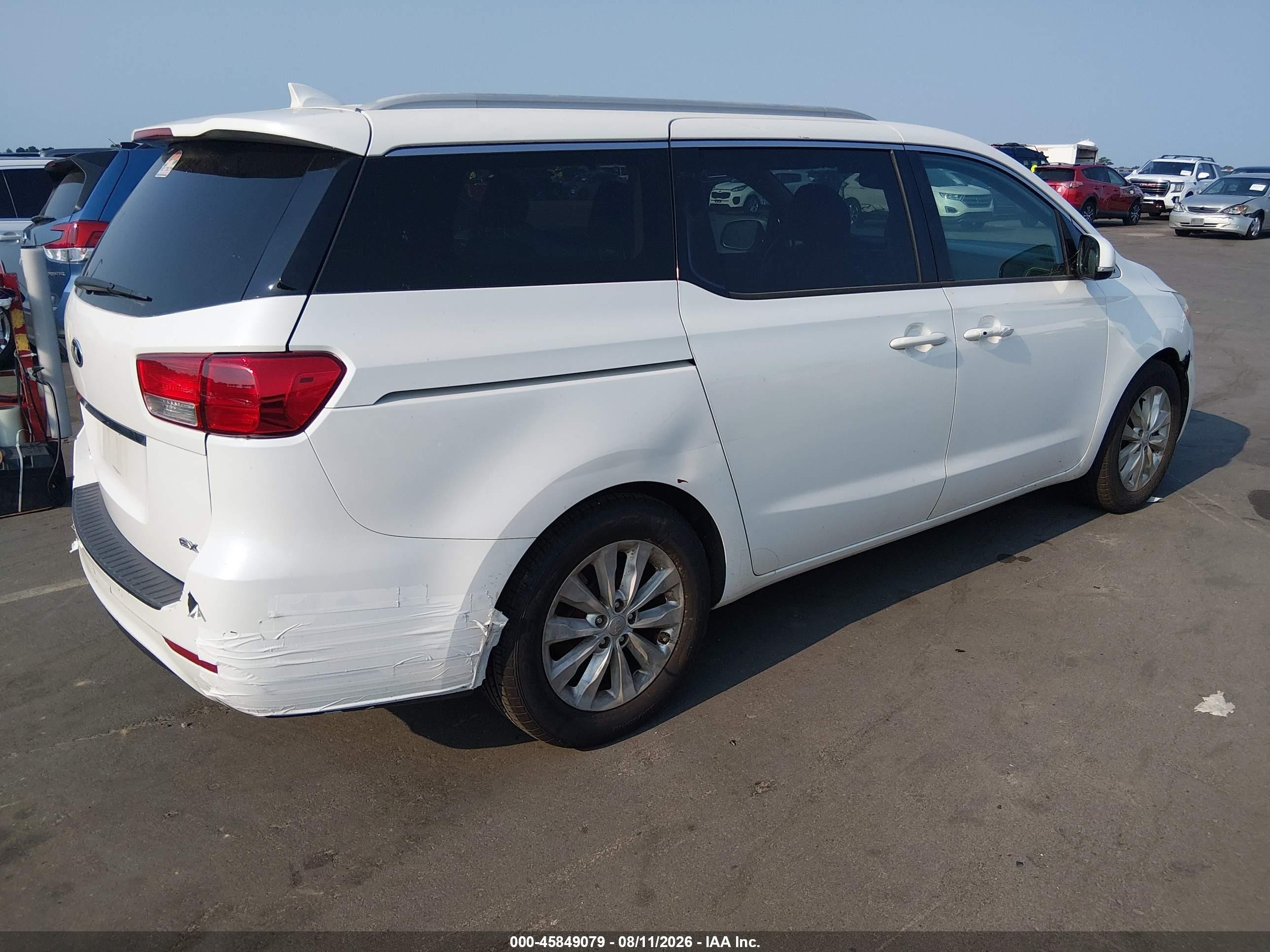2015 Kia Sedona Ex White vin: KNDMC5C12F6025935