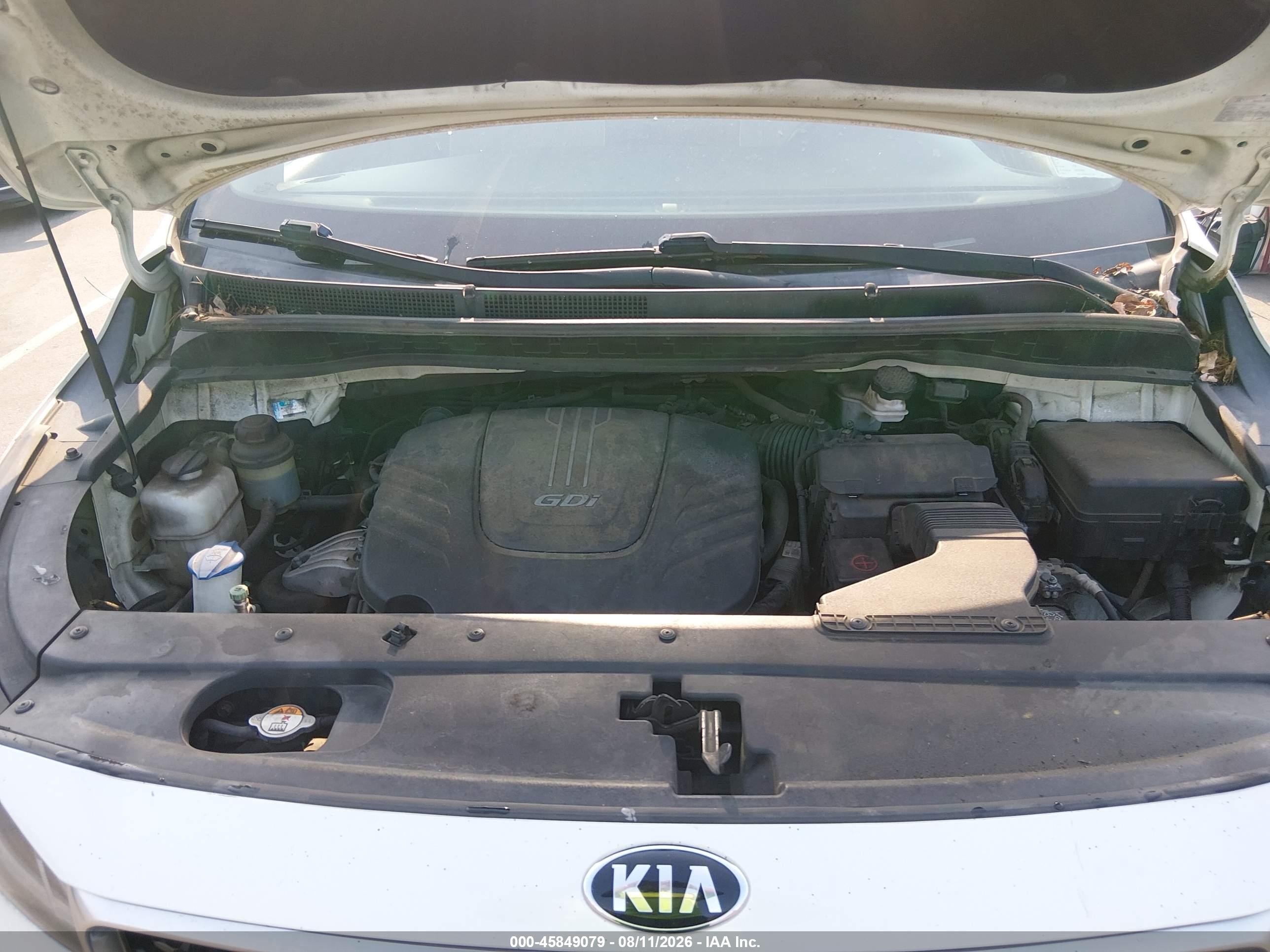 2015 Kia Sedona Ex White vin: KNDMC5C12F6025935