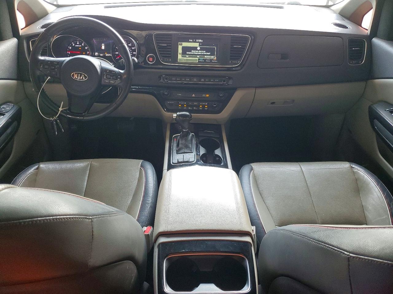 2015 Kia Sedona Sx Burgundy vin: KNDMC5C12F6037843