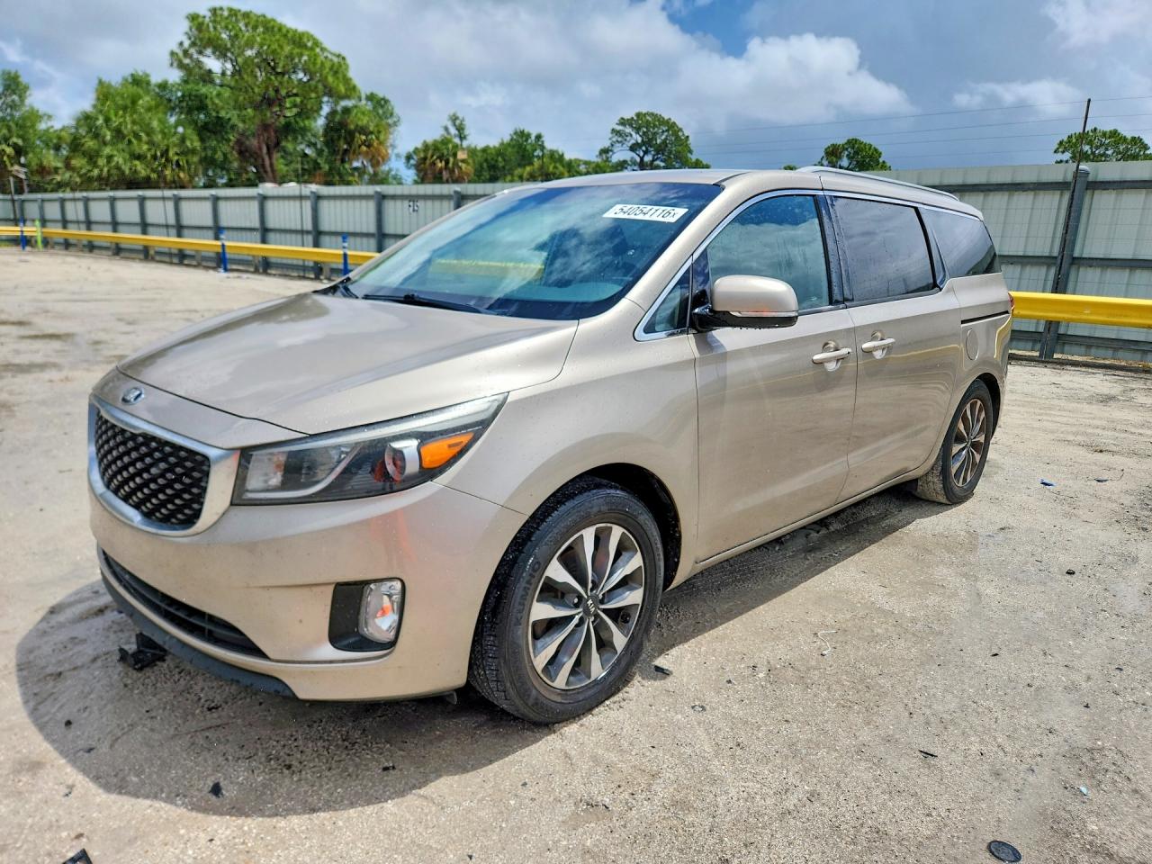 2015 Kia Sedona Sx Beige vin: KNDMC5C12F6038474