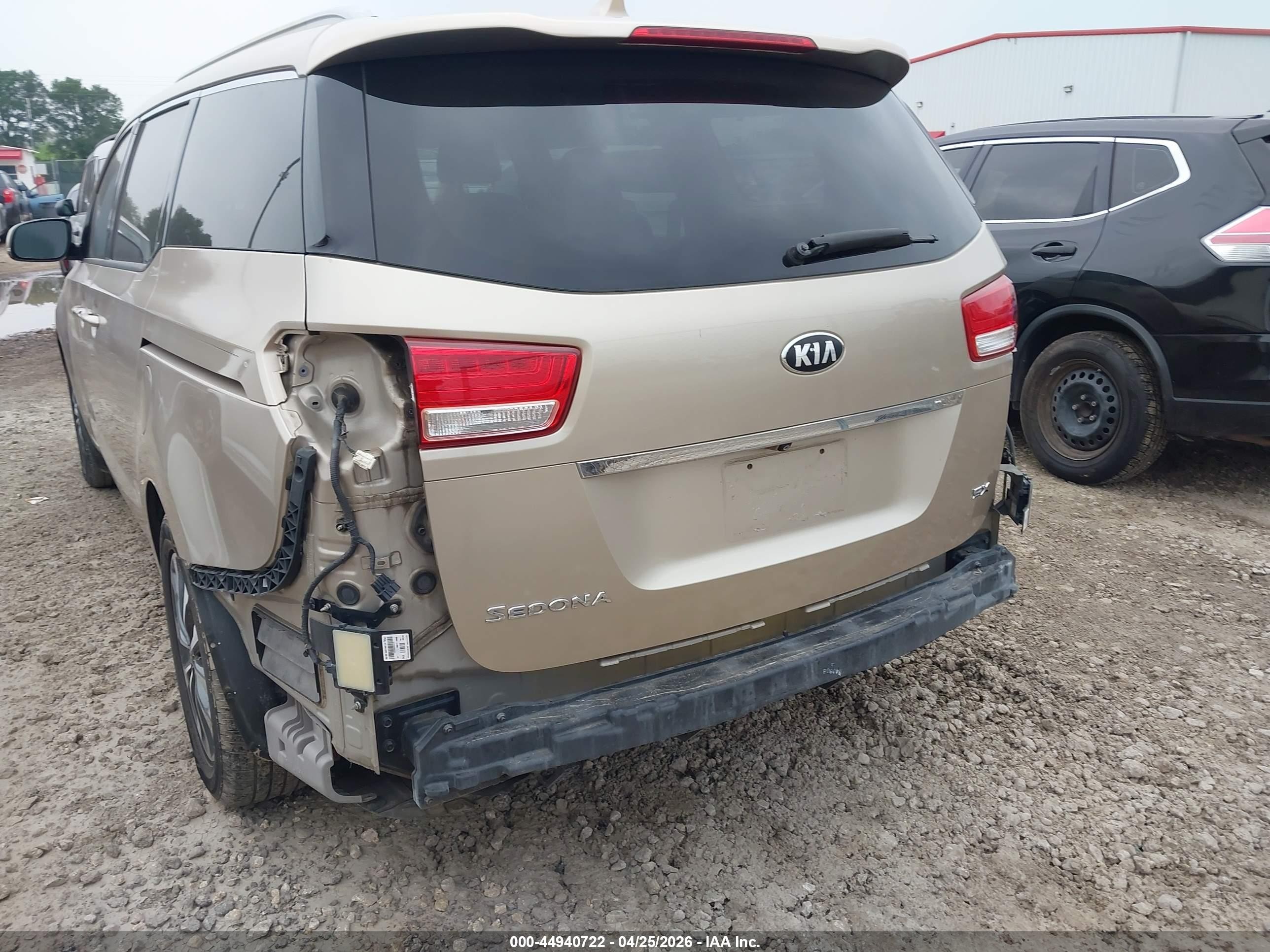 2015 Kia Sedona Sx Gold vin: KNDMC5C13F6019321