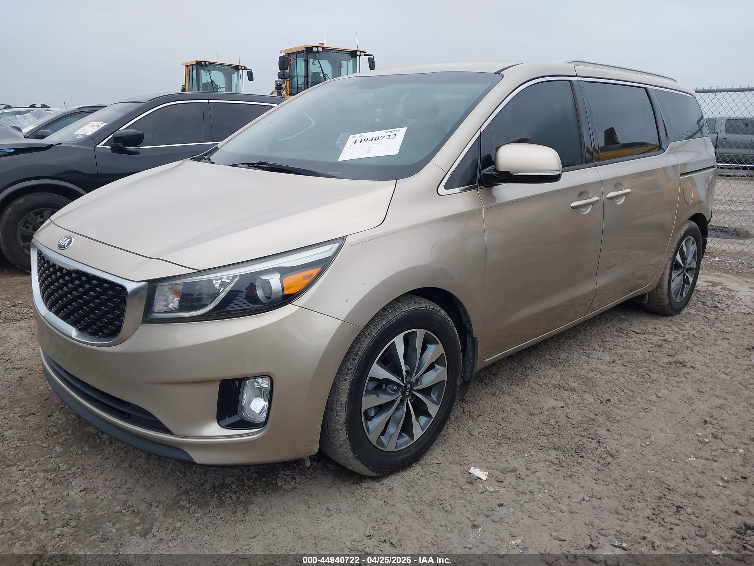 2015 Kia Sedona Sx Gold vin: KNDMC5C13F6019321