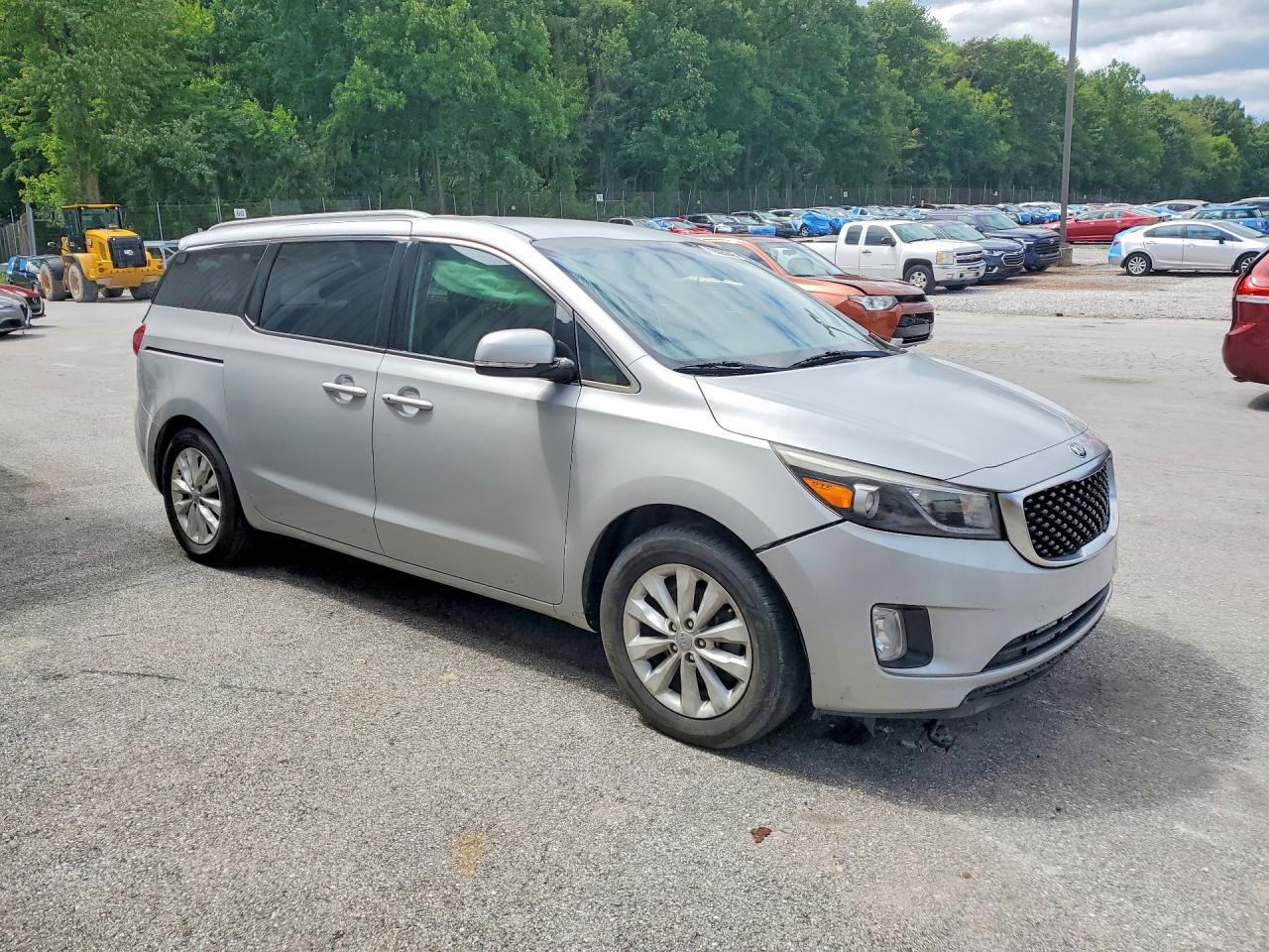 2015 Kia Sedona Ex Серебряный vin: KNDMC5C13F6022719