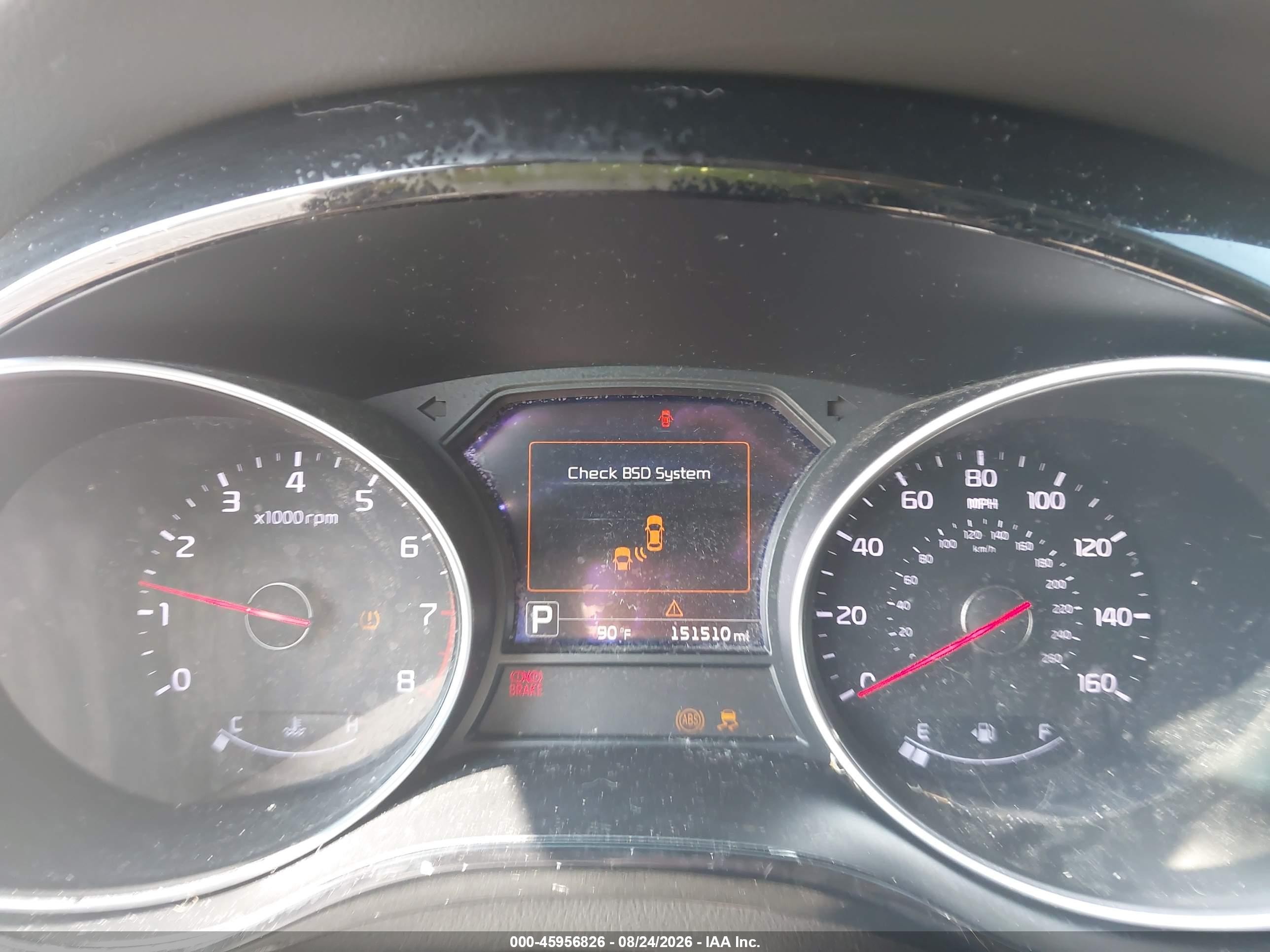 2015 Kia Sedona Sx White vin: KNDMC5C13F6047930