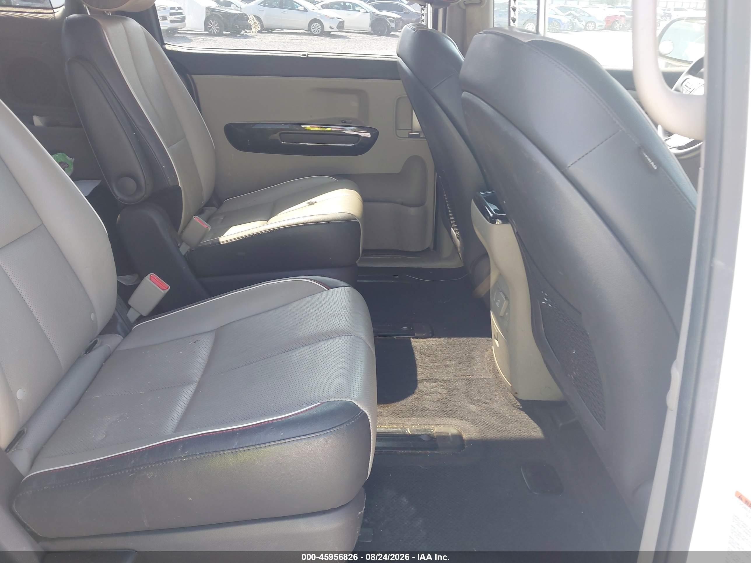 2015 Kia Sedona Sx White vin: KNDMC5C13F6047930