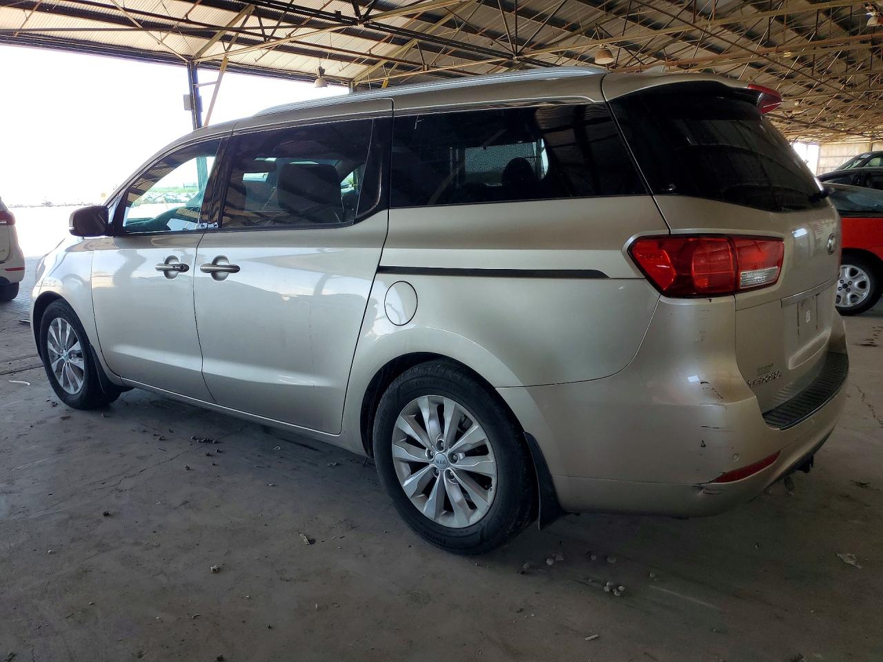 2015 Kia Sedona Ex Tan vin: KNDMC5C13F6049810