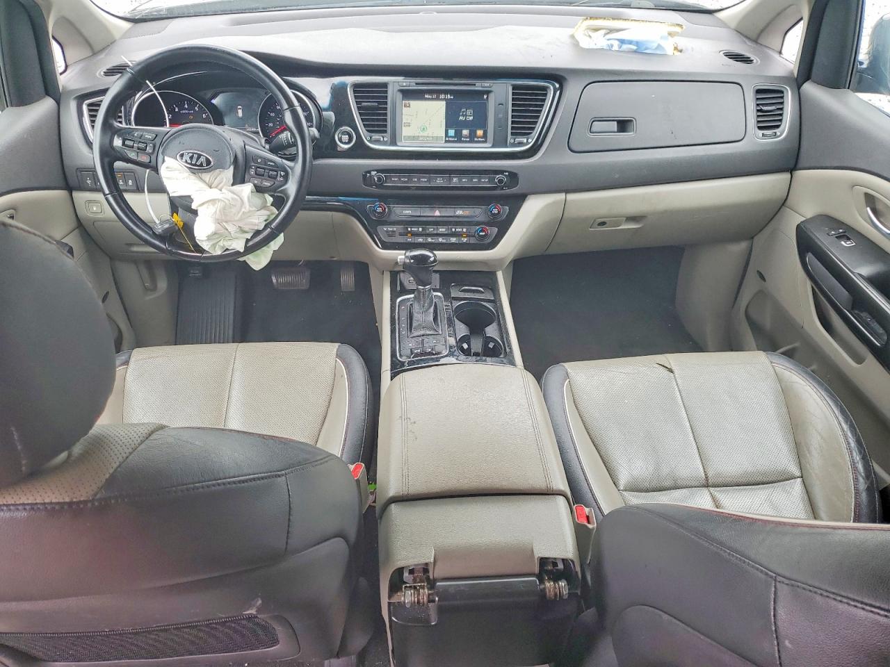 2015 Kia Sedona Sx Black vin: KNDMC5C13F6050634
