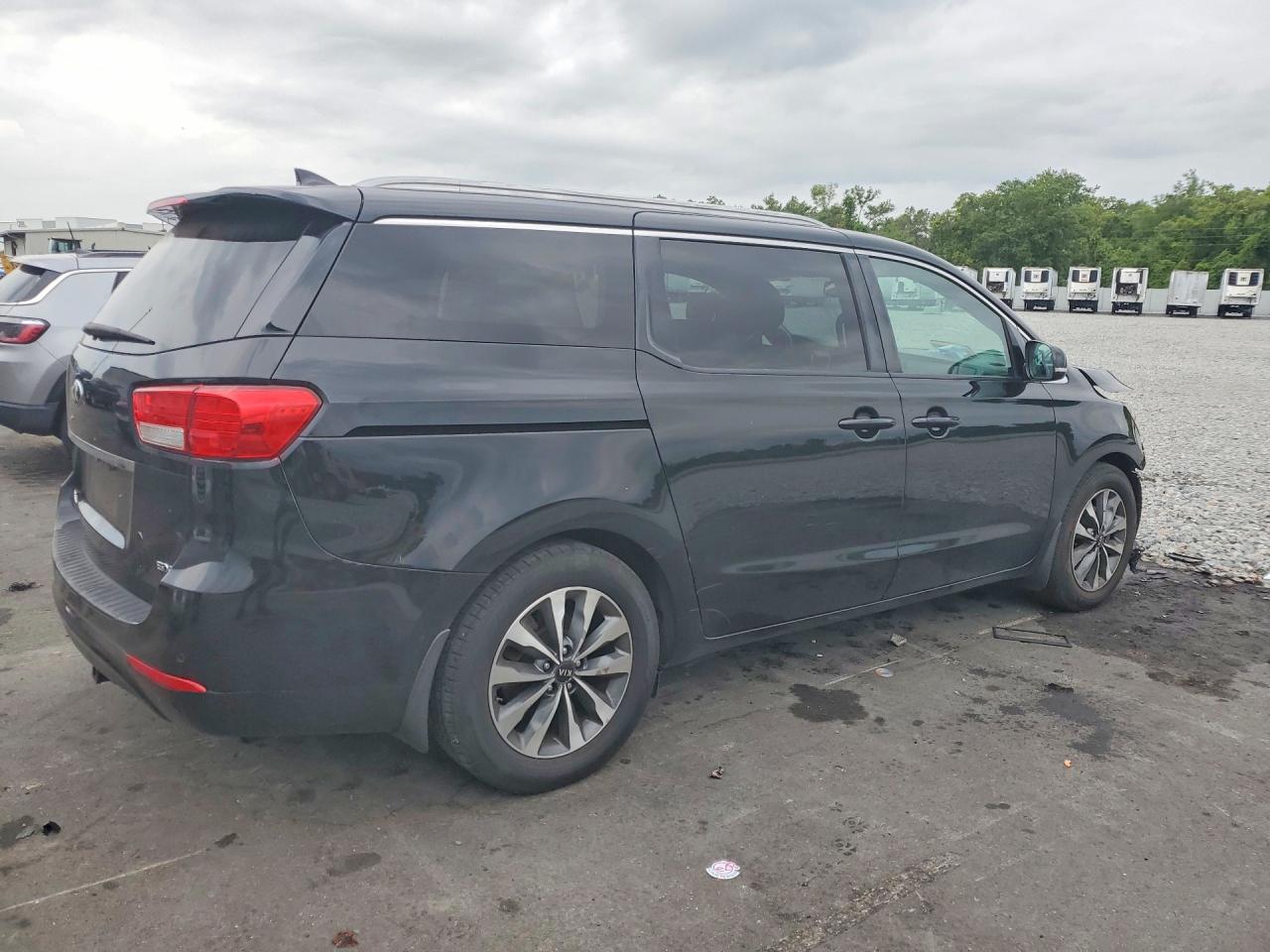 2015 Kia Sedona Sx Black vin: KNDMC5C13F6050634