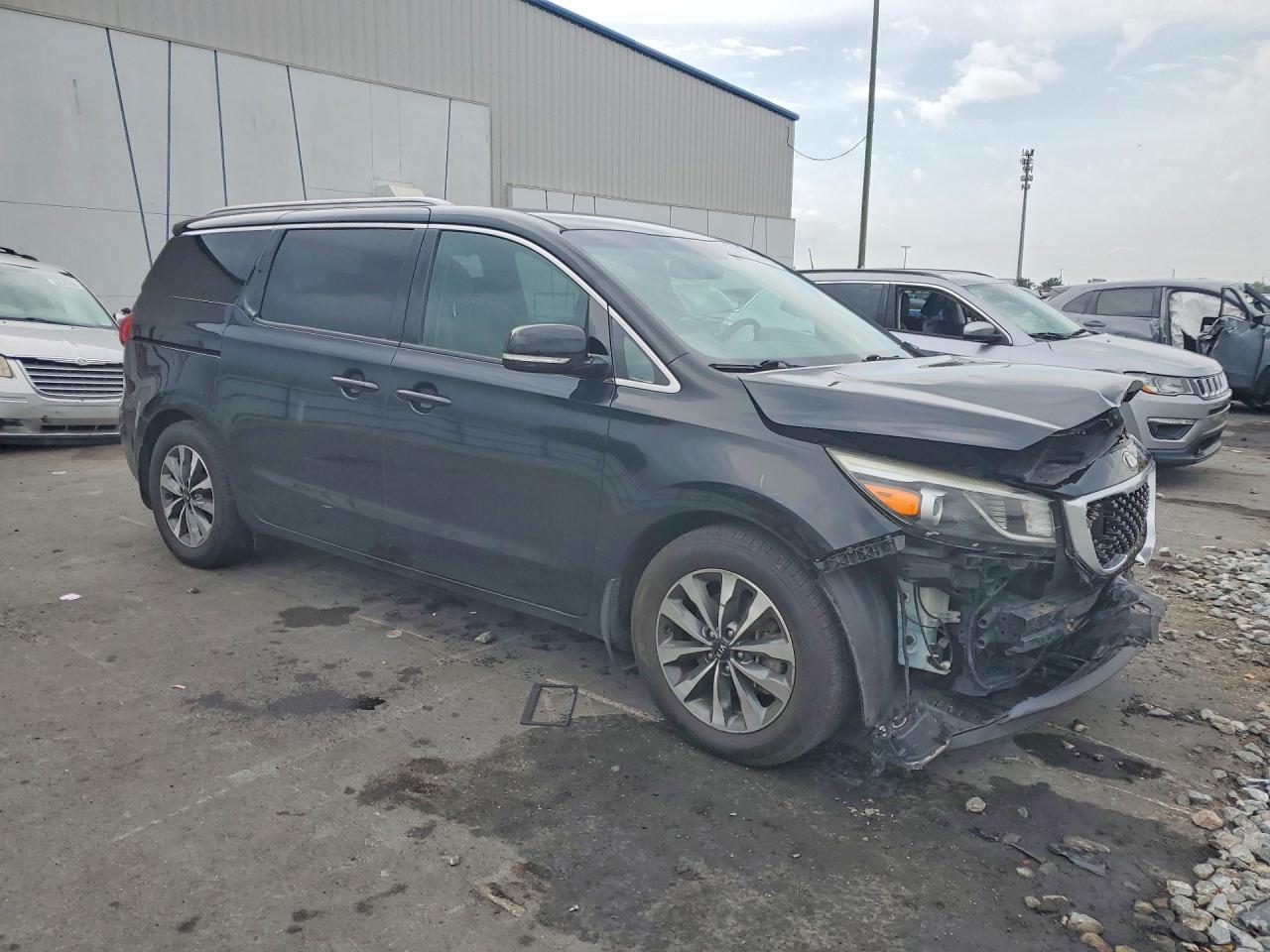 2015 Kia Sedona Sx Black vin: KNDMC5C13F6050634