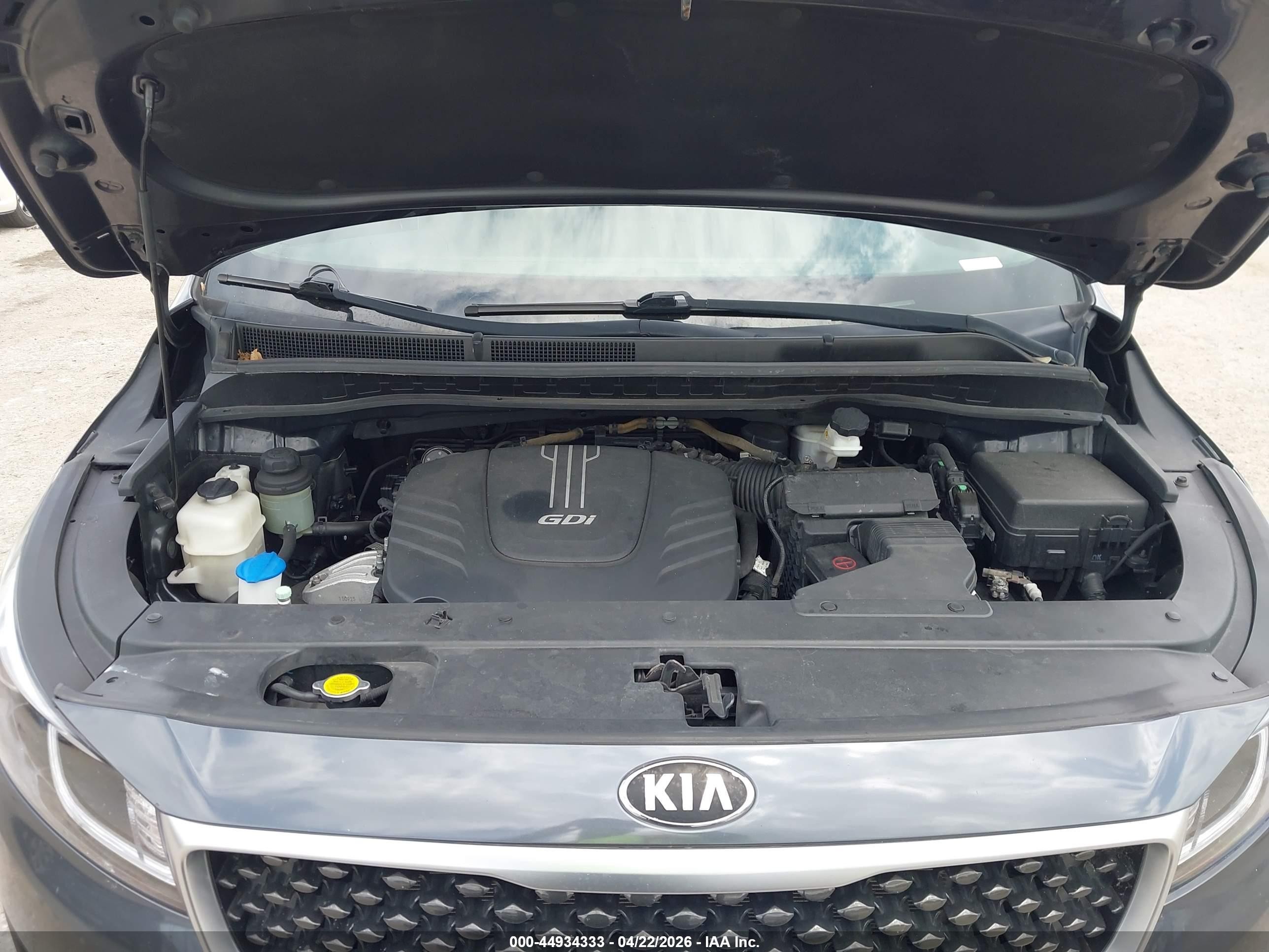 2016 Kia Sedona Ex Gray vin: KNDMC5C13G6159337