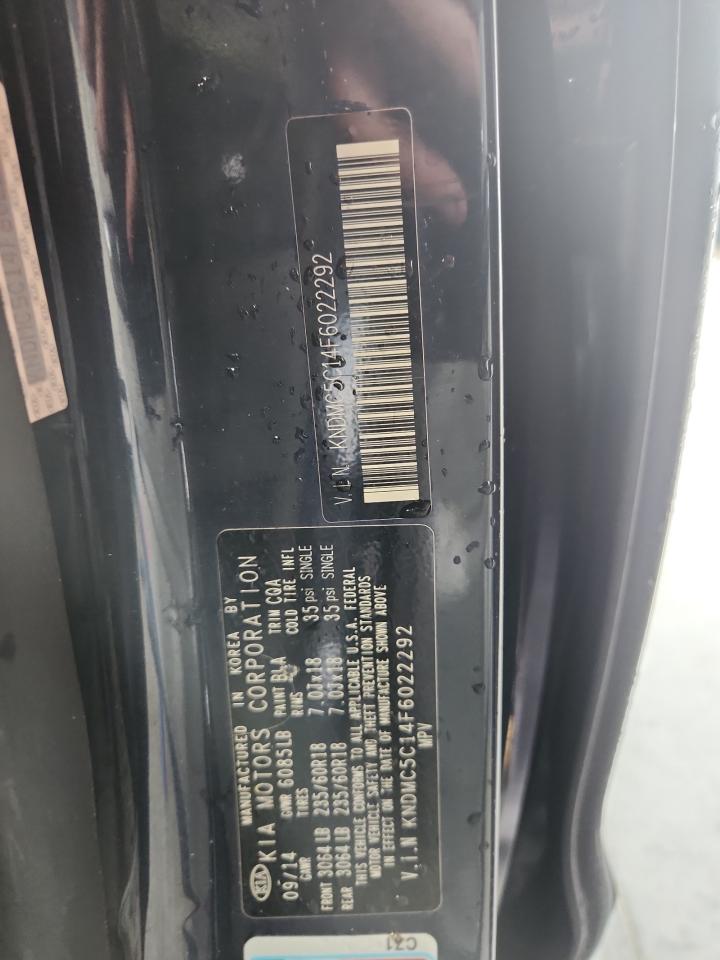 2015 Kia Sedona Ex Blue vin: KNDMC5C14F6022292