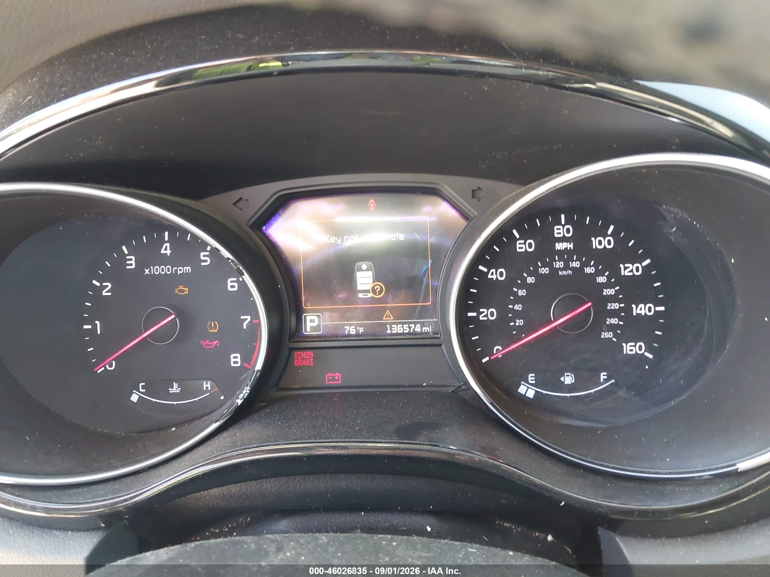 2015 Kia Sedona Ex Коричневый vin: KNDMC5C14F6027329