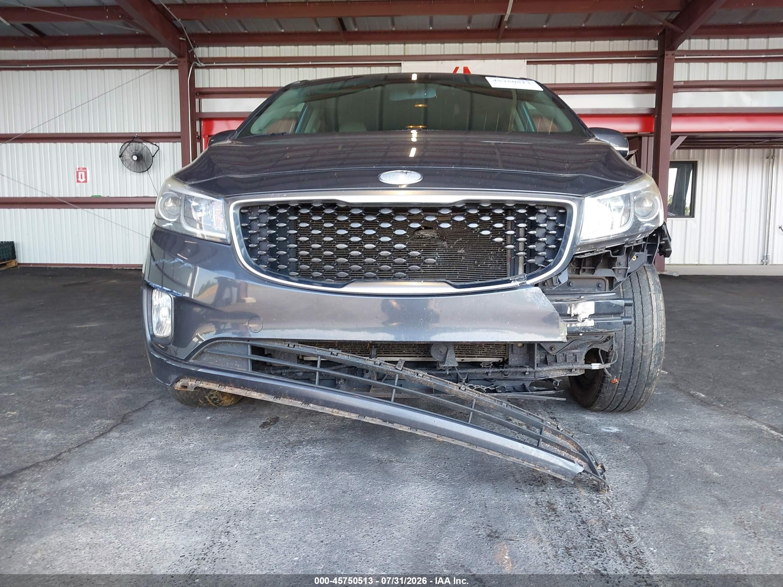 2015 Kia Sedona Sx Gray vin: KNDMC5C14F6039349
