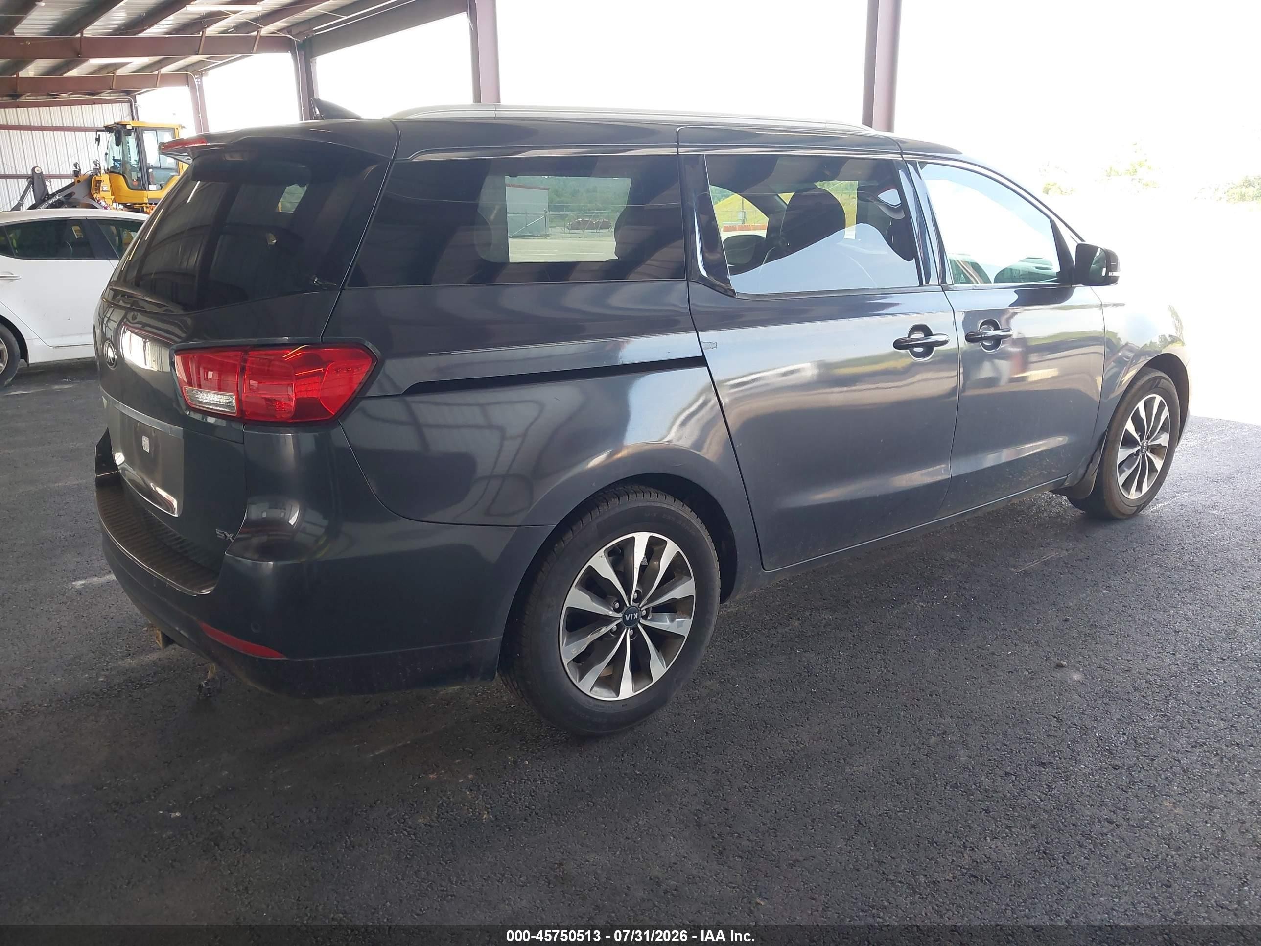 2015 Kia Sedona Sx Gray vin: KNDMC5C14F6039349