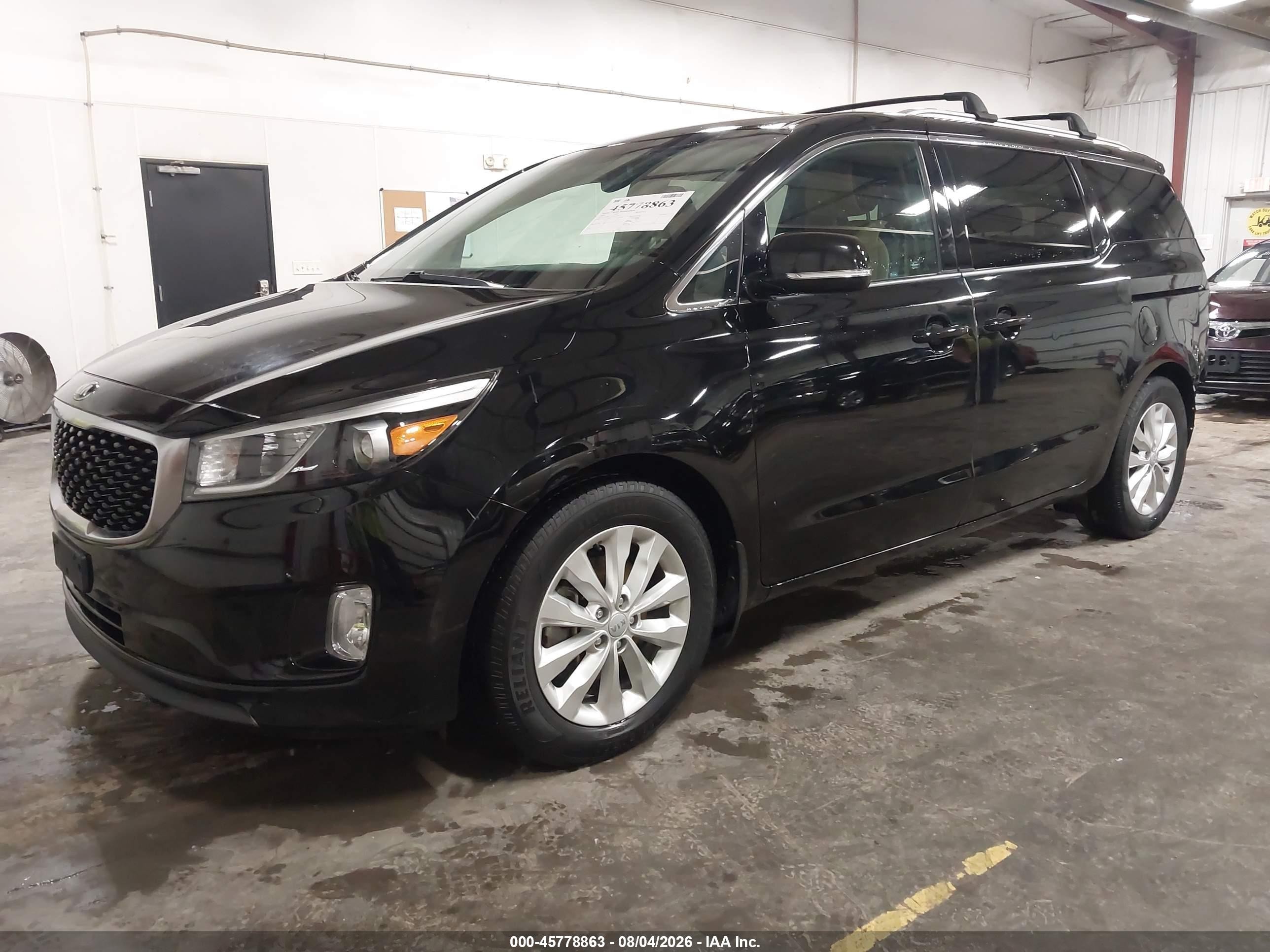 2018 Kia Sedona Ex Black vin: KNDMC5C14J6376192