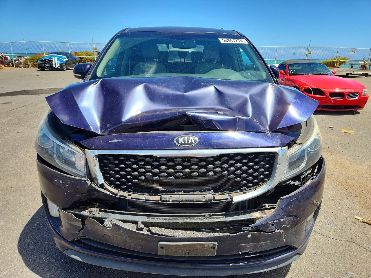 2018 Kia Sedona Sx Purple vin: KNDMC5C14J6423074