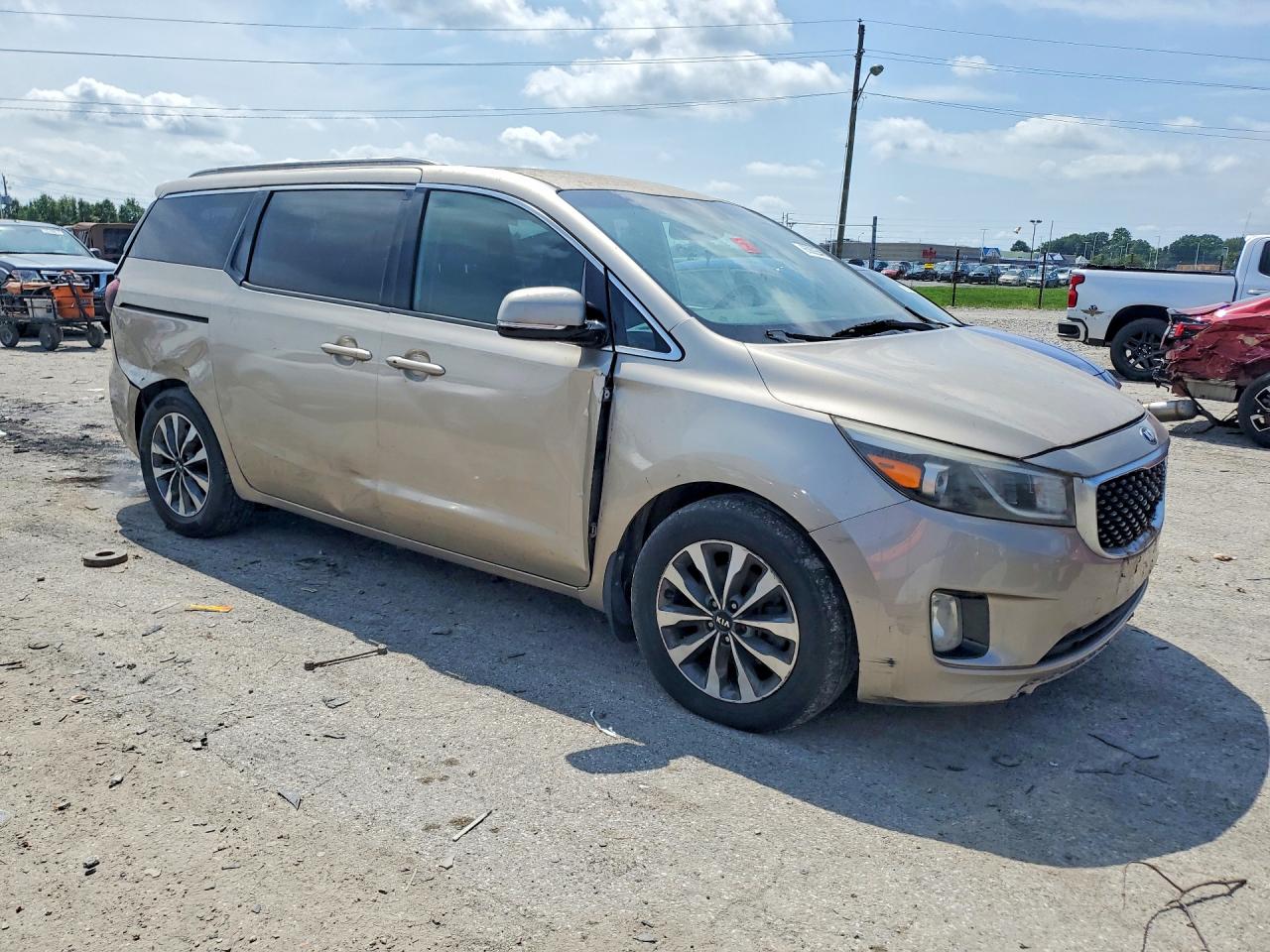 2015 Kia Sedona Sx Tan vin: KNDMC5C15F6020552