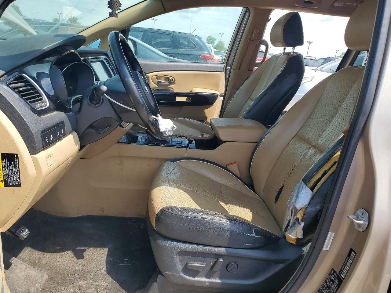 2015 Kia Sedona Sx Tan vin: KNDMC5C15F6020552