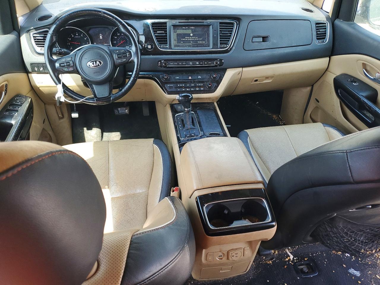 2015 Kia Sedona Sx Tan vin: KNDMC5C15F6020552