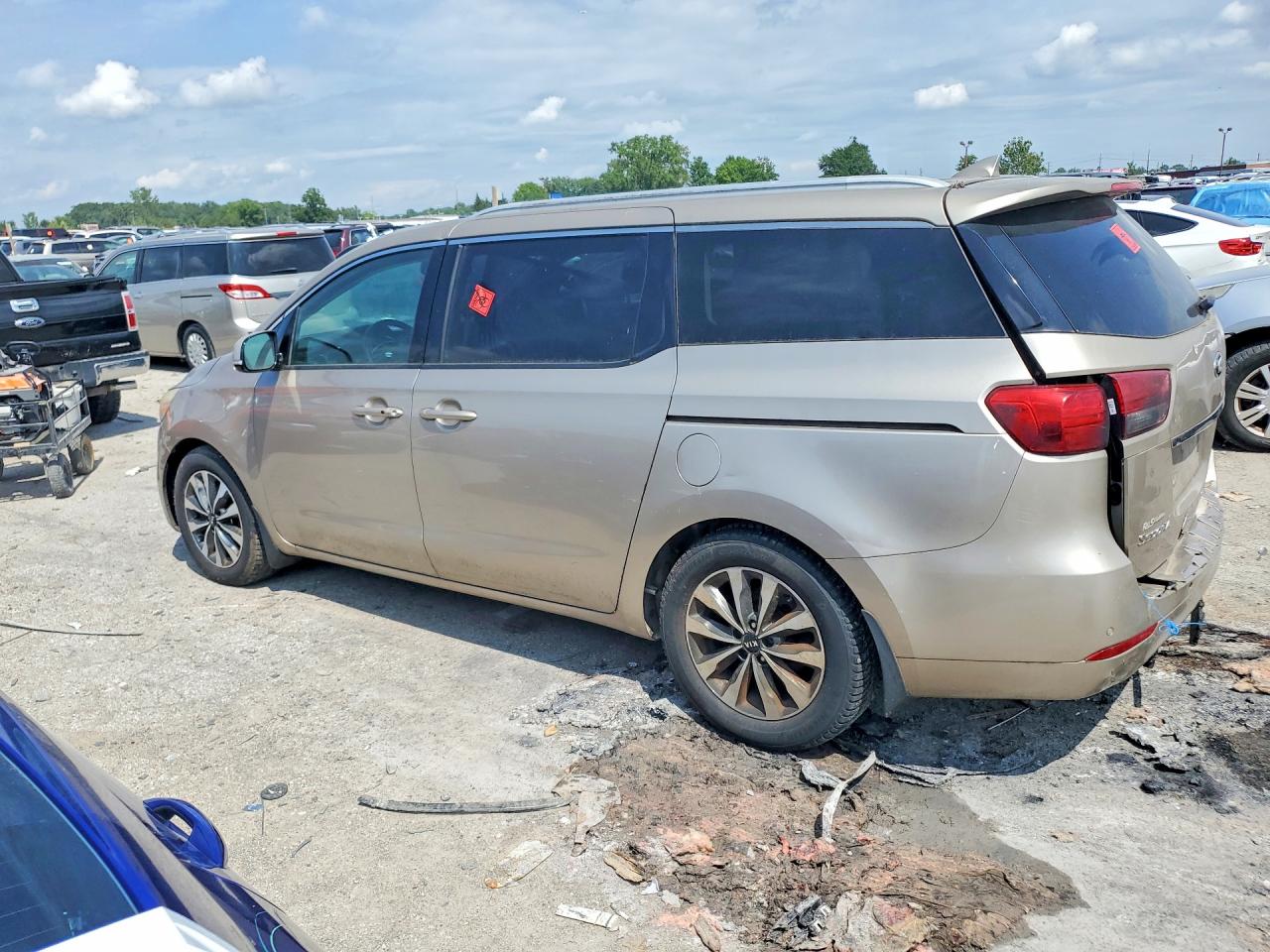 2015 Kia Sedona Sx Tan vin: KNDMC5C15F6020552