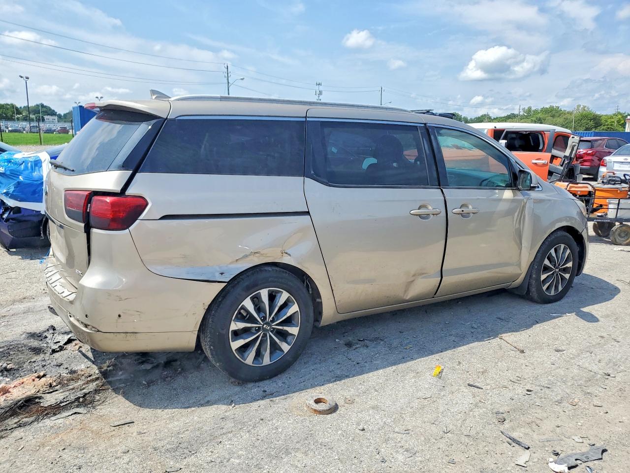 2015 Kia Sedona Sx Tan vin: KNDMC5C15F6020552