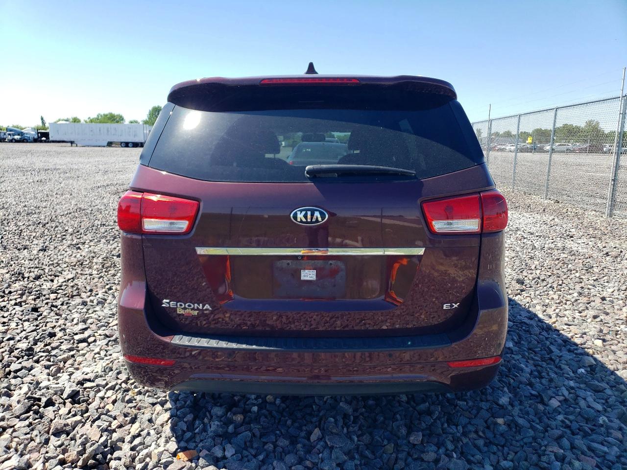 2015 Kia Sedona Ex Burgundy vin: KNDMC5C15F6045127