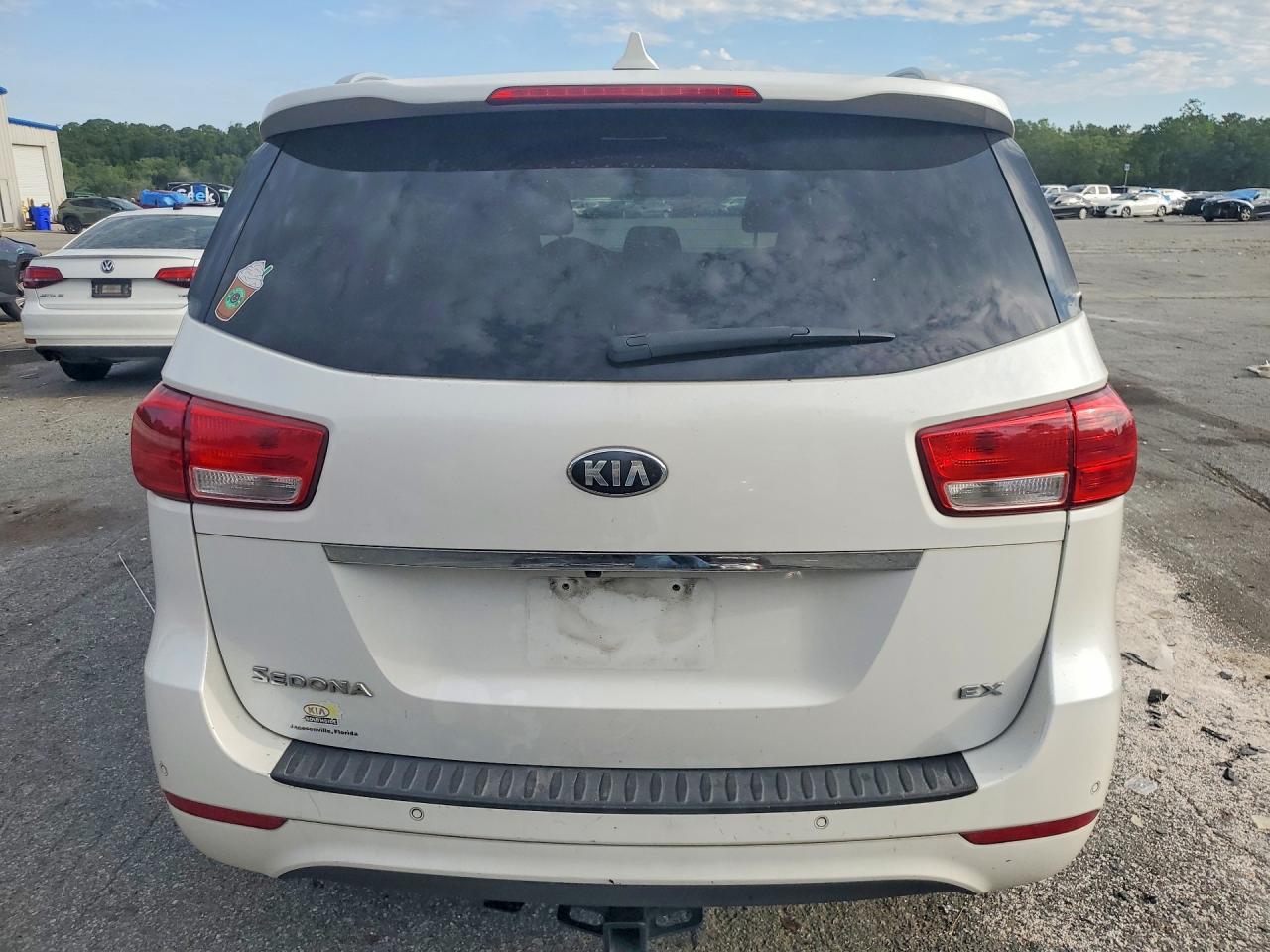 2015 Kia Sedona Ex Белый vin: KNDMC5C16F6024416
