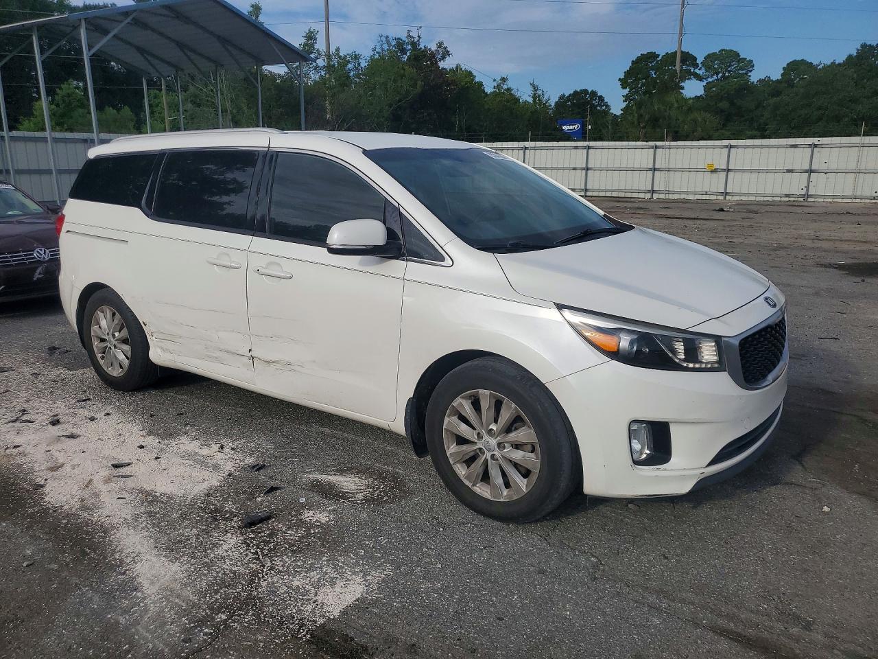 2015 Kia Sedona Ex Белый vin: KNDMC5C16F6024416