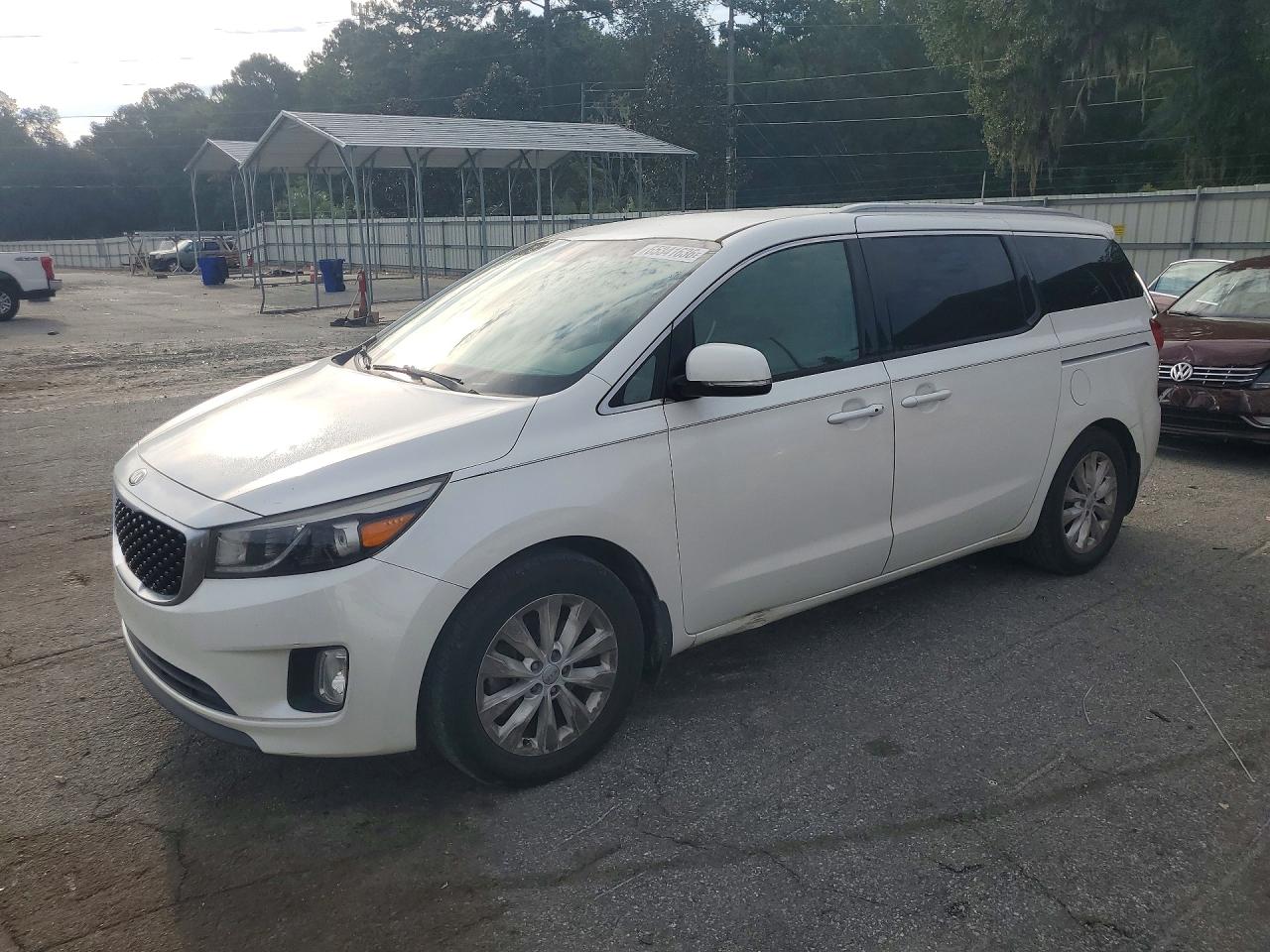 2015 Kia Sedona Ex Белый vin: KNDMC5C16F6024416