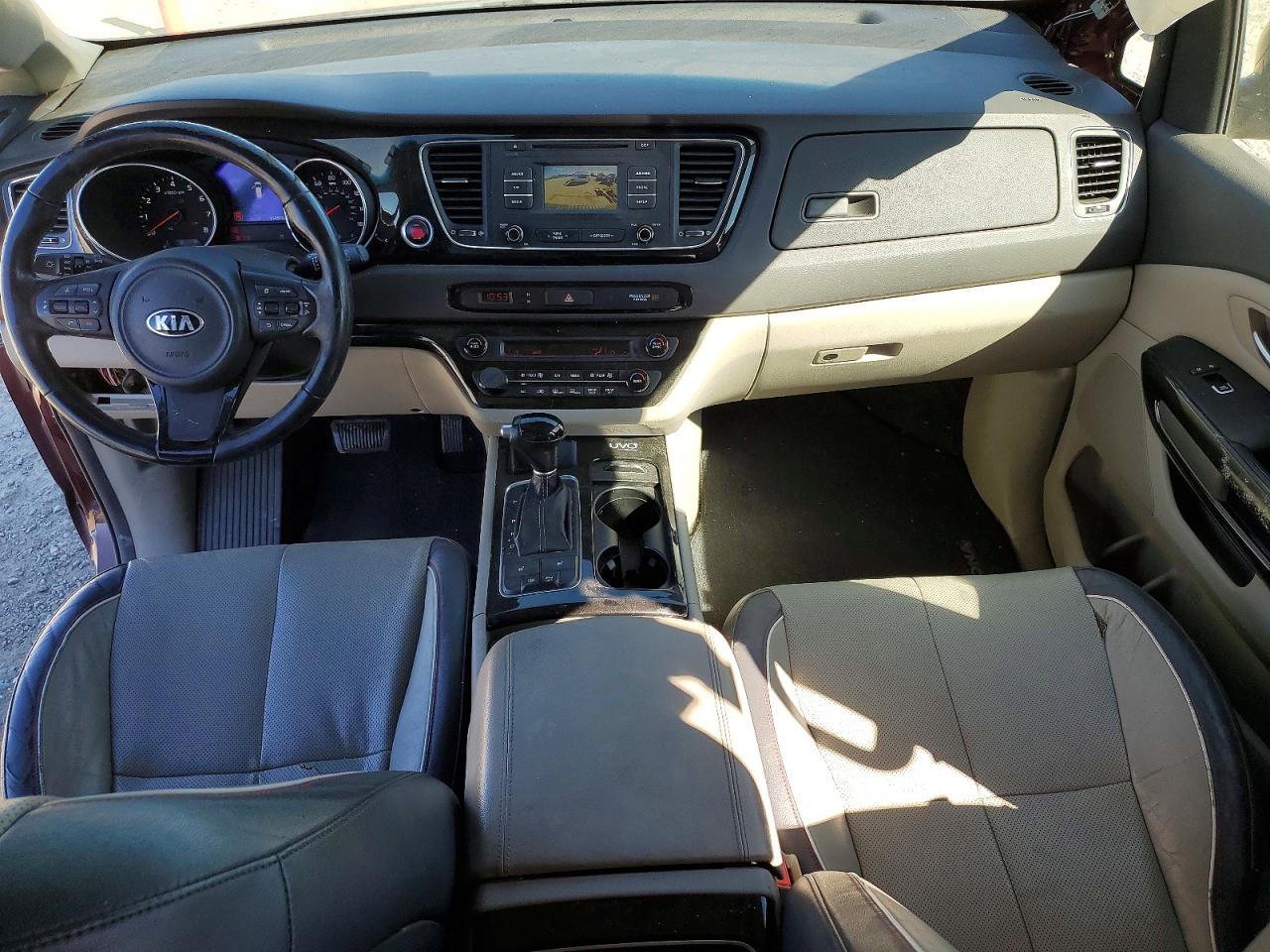 2015 Kia Sedona Ex Burgundy vin: KNDMC5C16F6045864